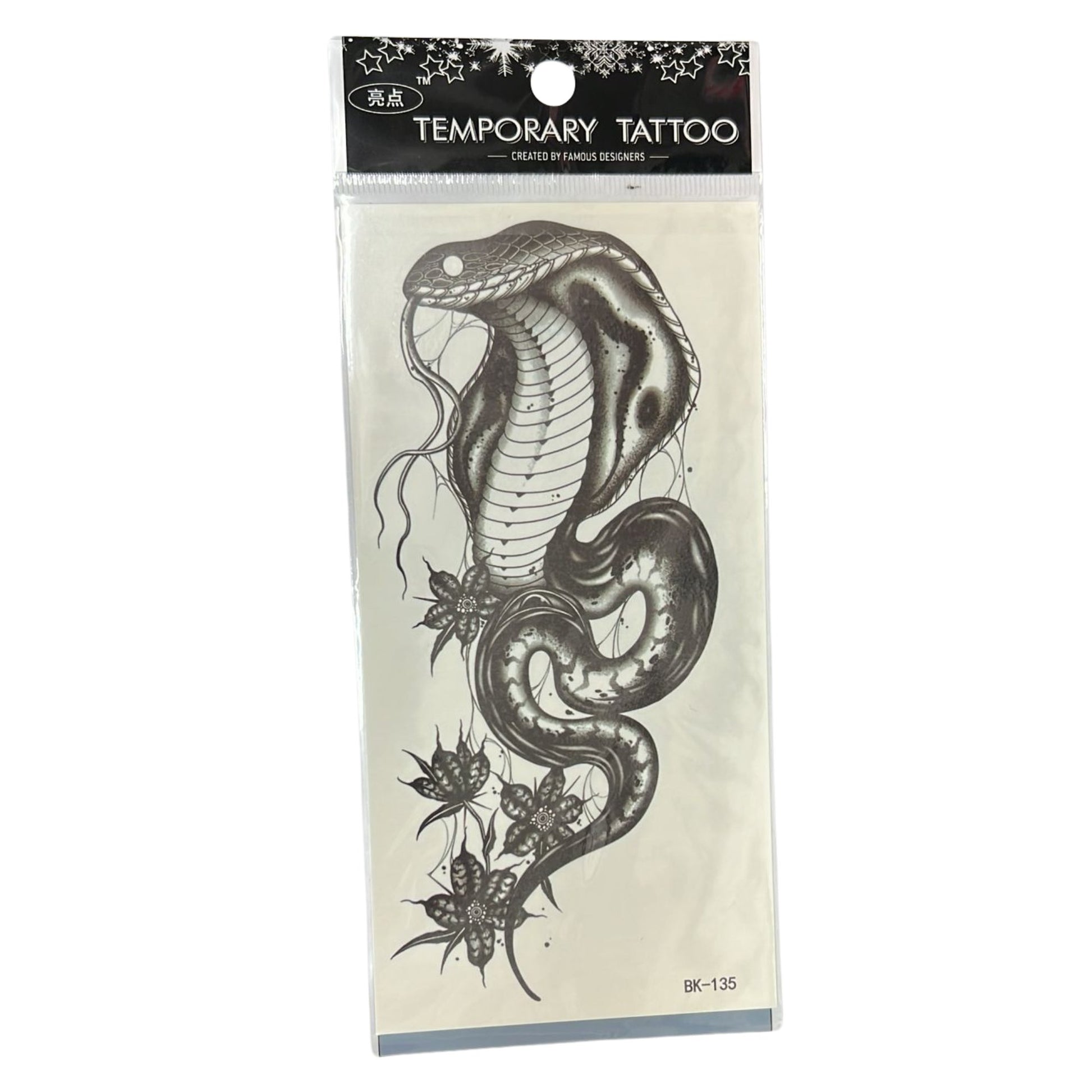 Temporary Long-Lasting Tattoo Sticker – Semi-Permanent Black Body Art for Men & Women