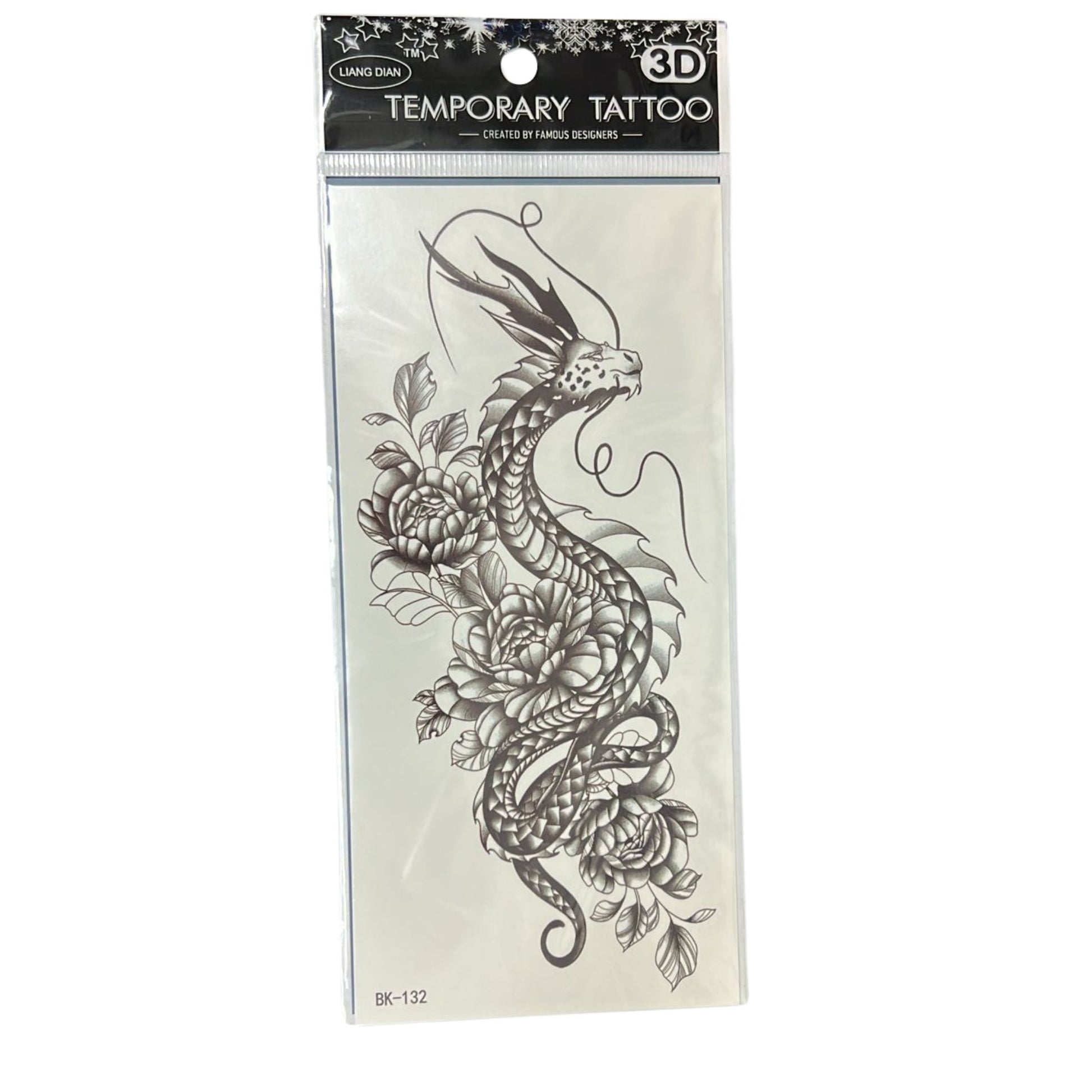 Temporary Long-Lasting Tattoo Sticker – Semi-Permanent Black Body Art for Men & Women