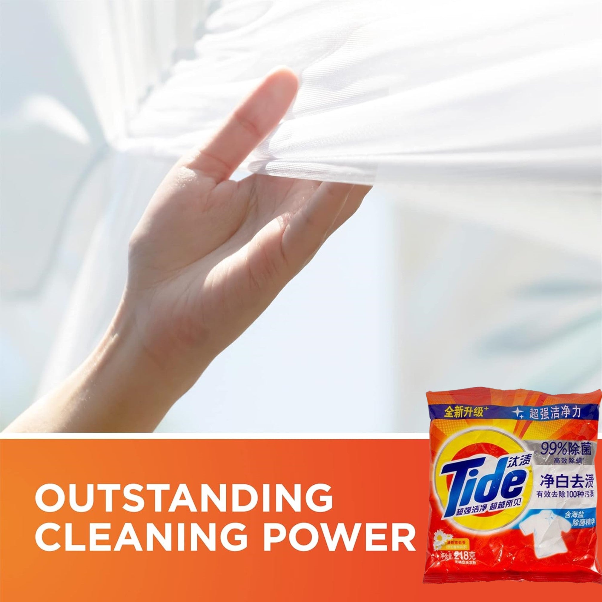 218g/7.7oz Tide Powder Laundry Detergent: 1CT Cleaning Feature Laundry size and feature image
