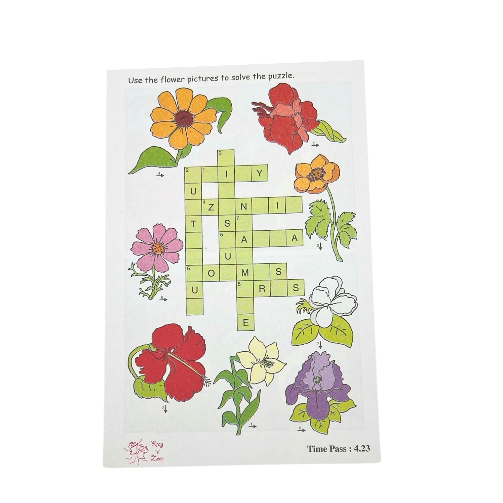Time Pass Puzzle for Kids Vol 4 – Fun Brain Teasers for Little Minds Puzzles Book Puzzle product detail image