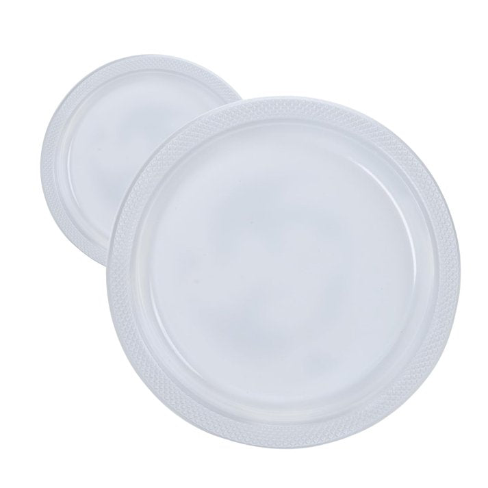 Disposable 9" Clear Diner Plastic Plates: 5 Pack Kitchen Catalog, Disposable Plates size and feature image