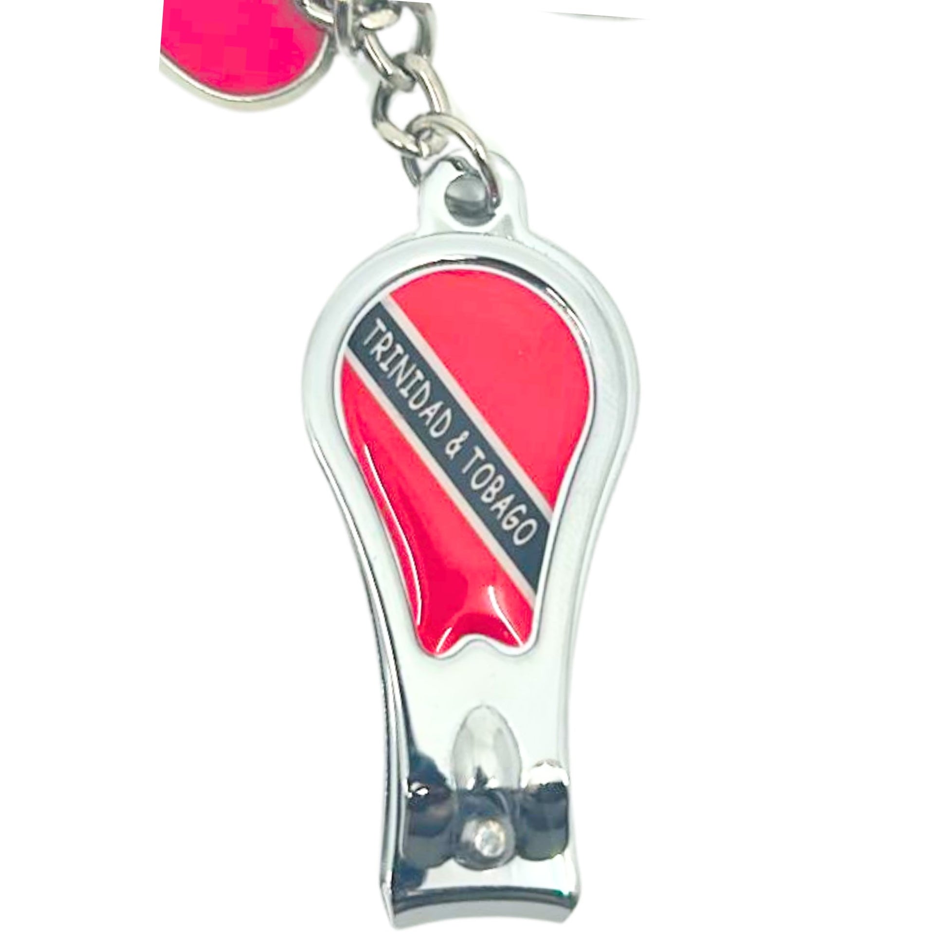 Trinidad & Tobago Flag Key Chain with Nail Clipper – Compact, Dual-Purpose Groom