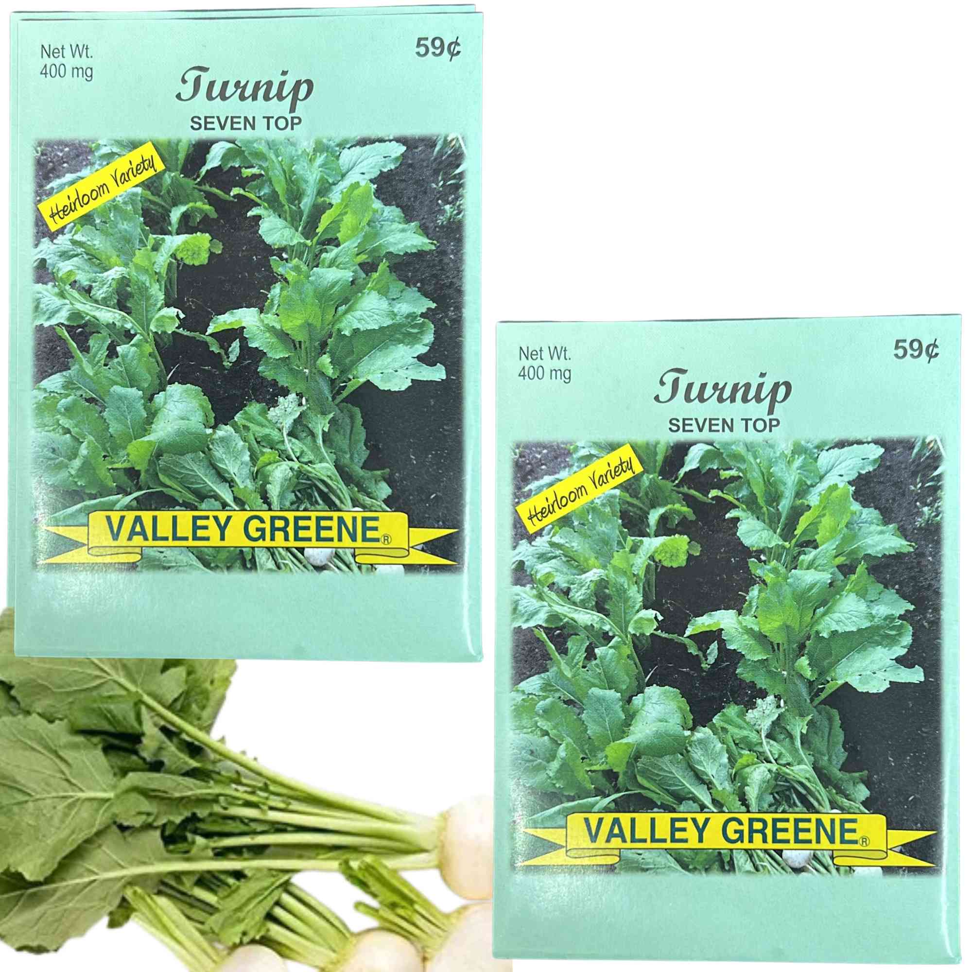 Valley Greene 400mg Turnip Seven Top Seeds: 2 Pack main product image