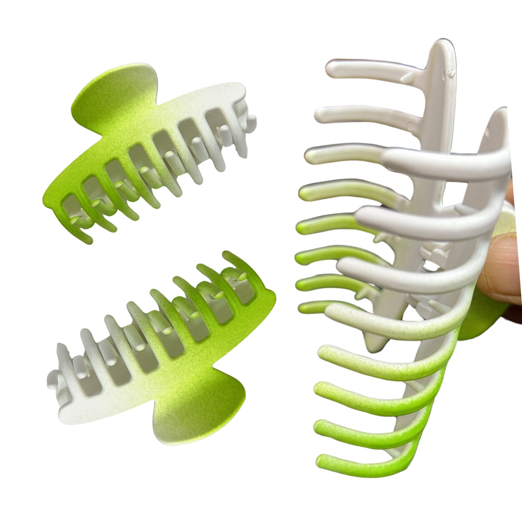 Elegant 4"Two Color Shaded Plastic Hair Claws: 1 Pack Hair Clipper & Trimmer Accessories product image 7