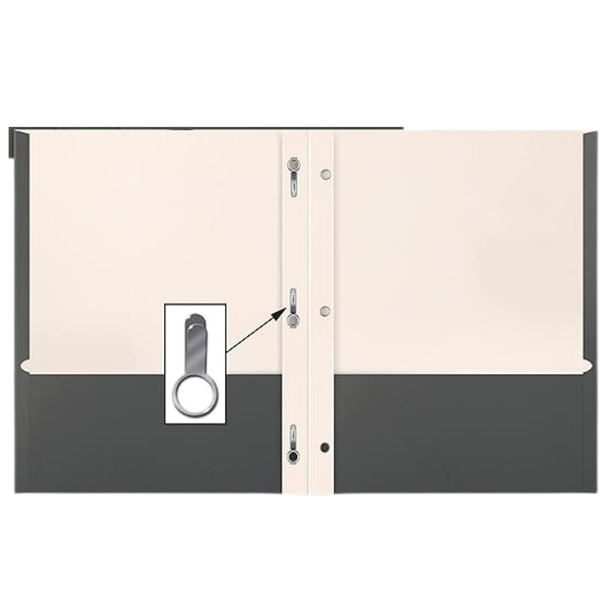 Two Pocket Folder with Prongs – Durable Poly Folders