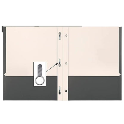 Two Pocket Folder with Prongs – Durable Poly Folders