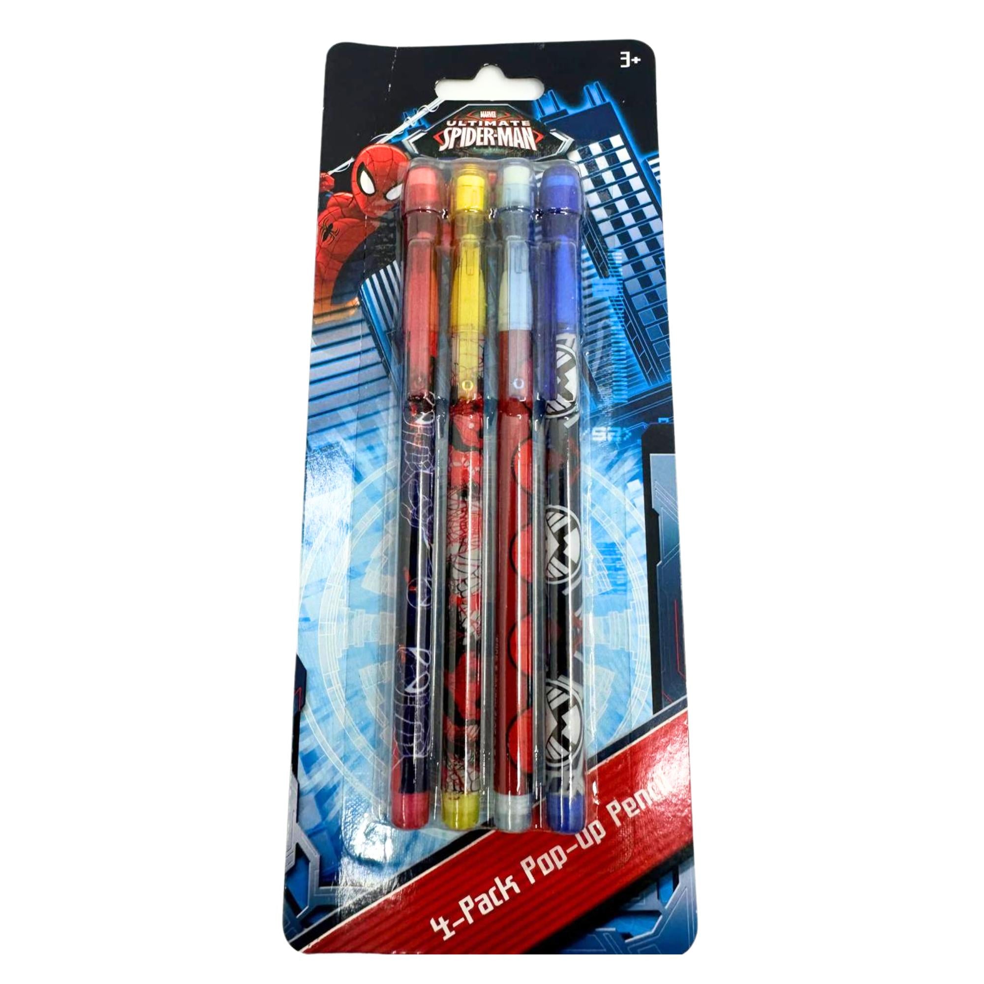 Ultimate Spider?Man Pop?Up Pencil: 4 Pack Pencils Pencil School main product image