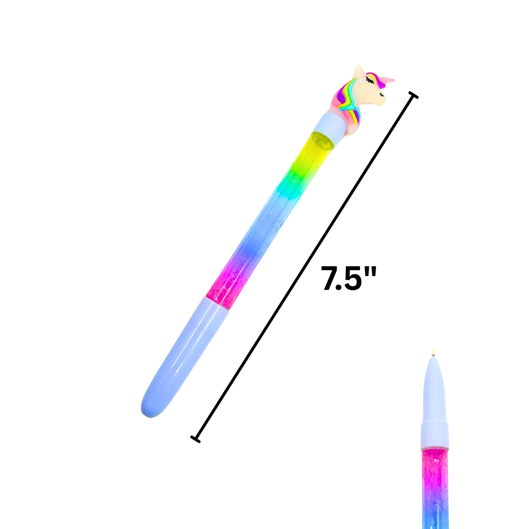 Unicorn Glitter Blue Ink Pen: 1 Pack Ballpoint Pens Ballpoint Pens School product detail image