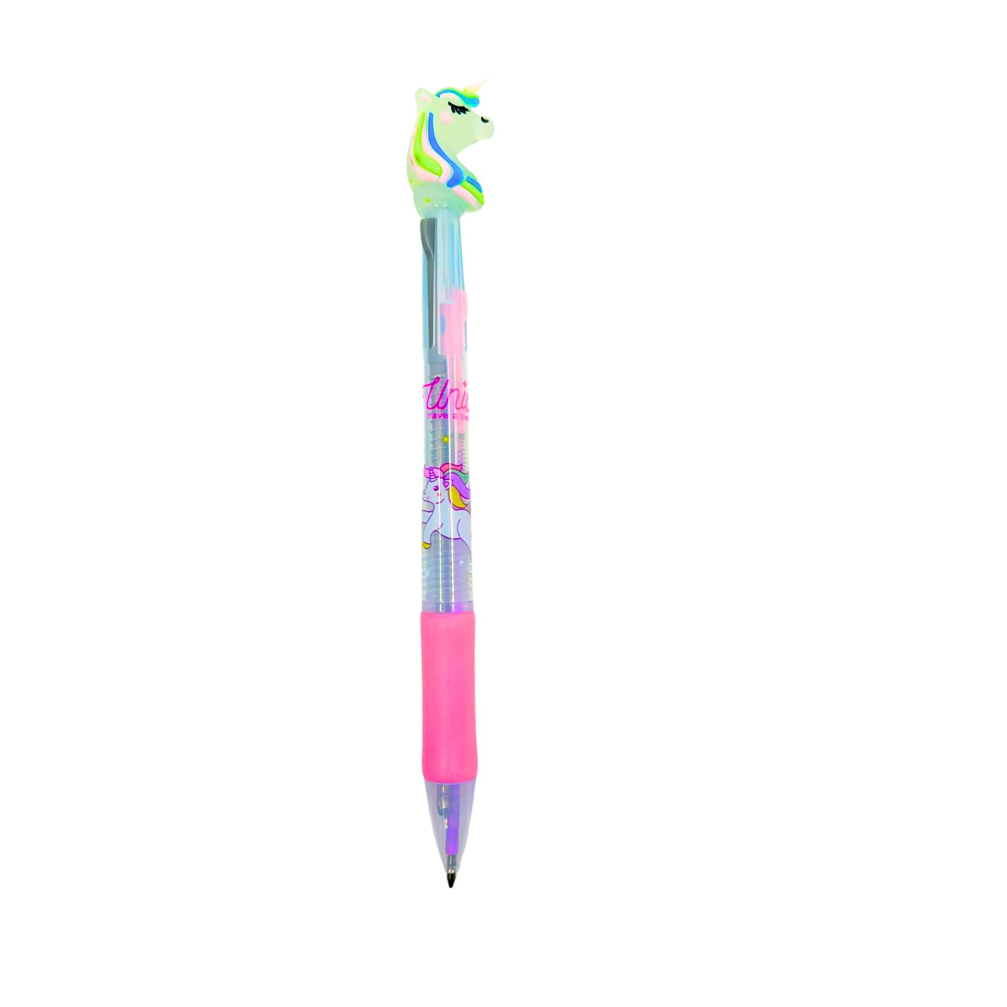 Unicorn Glitter Blue Ink Pen: 1 Pack Ballpoint Pens Ballpoint Pens School lifestyle use image