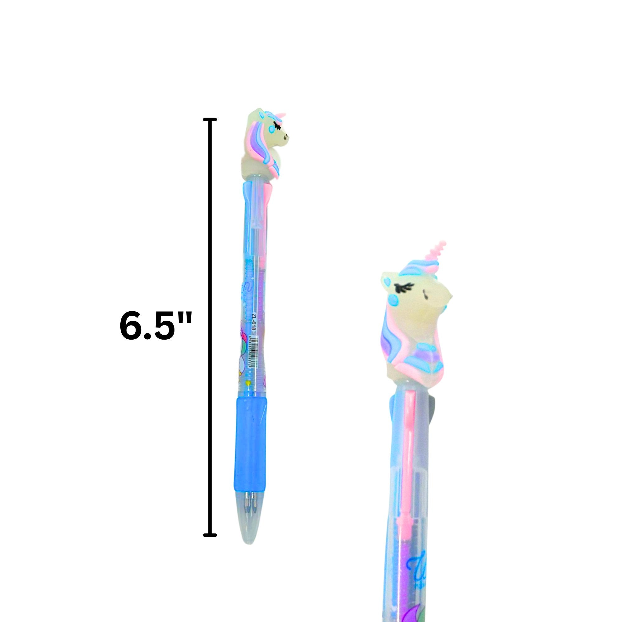 Unicorn Glitter Blue Ink Pen: 1 Pack Ballpoint Pens Ballpoint Pens School product detail image