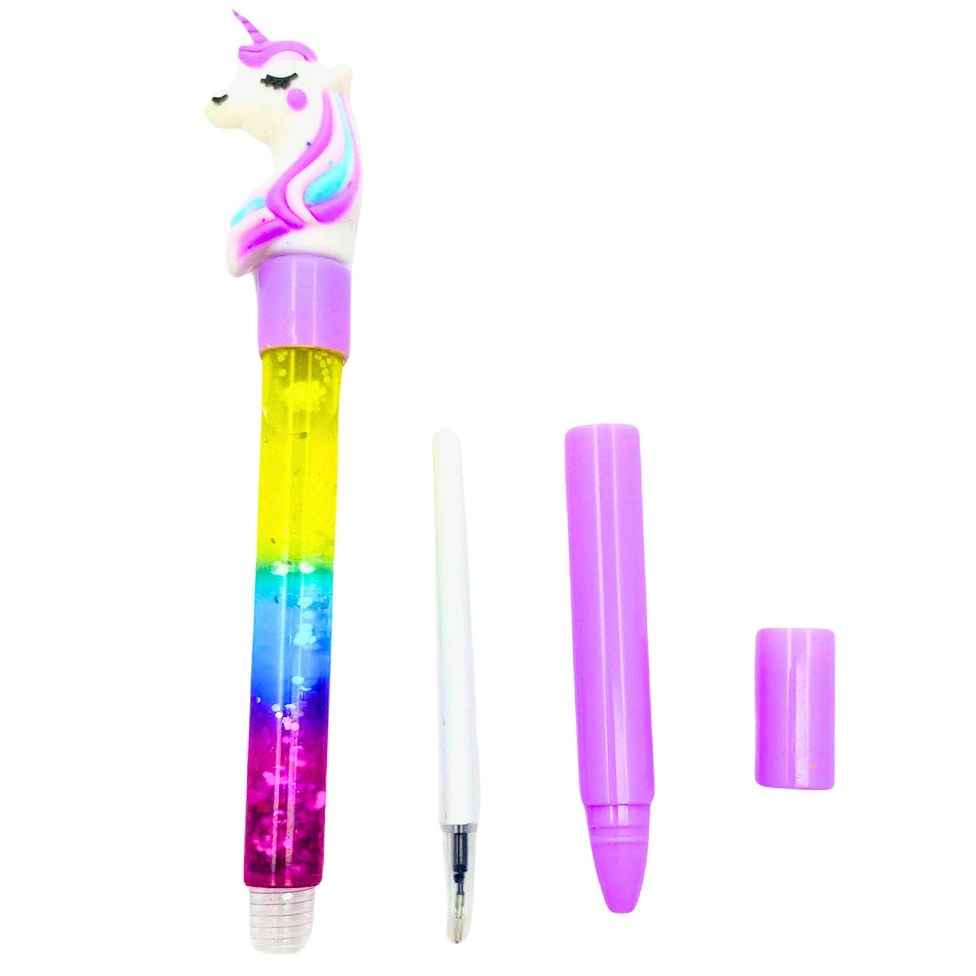 Unicorn Glitter Blue Ink Pen: 1 Pack Ballpoint Pens Ballpoint Pens School product image 5