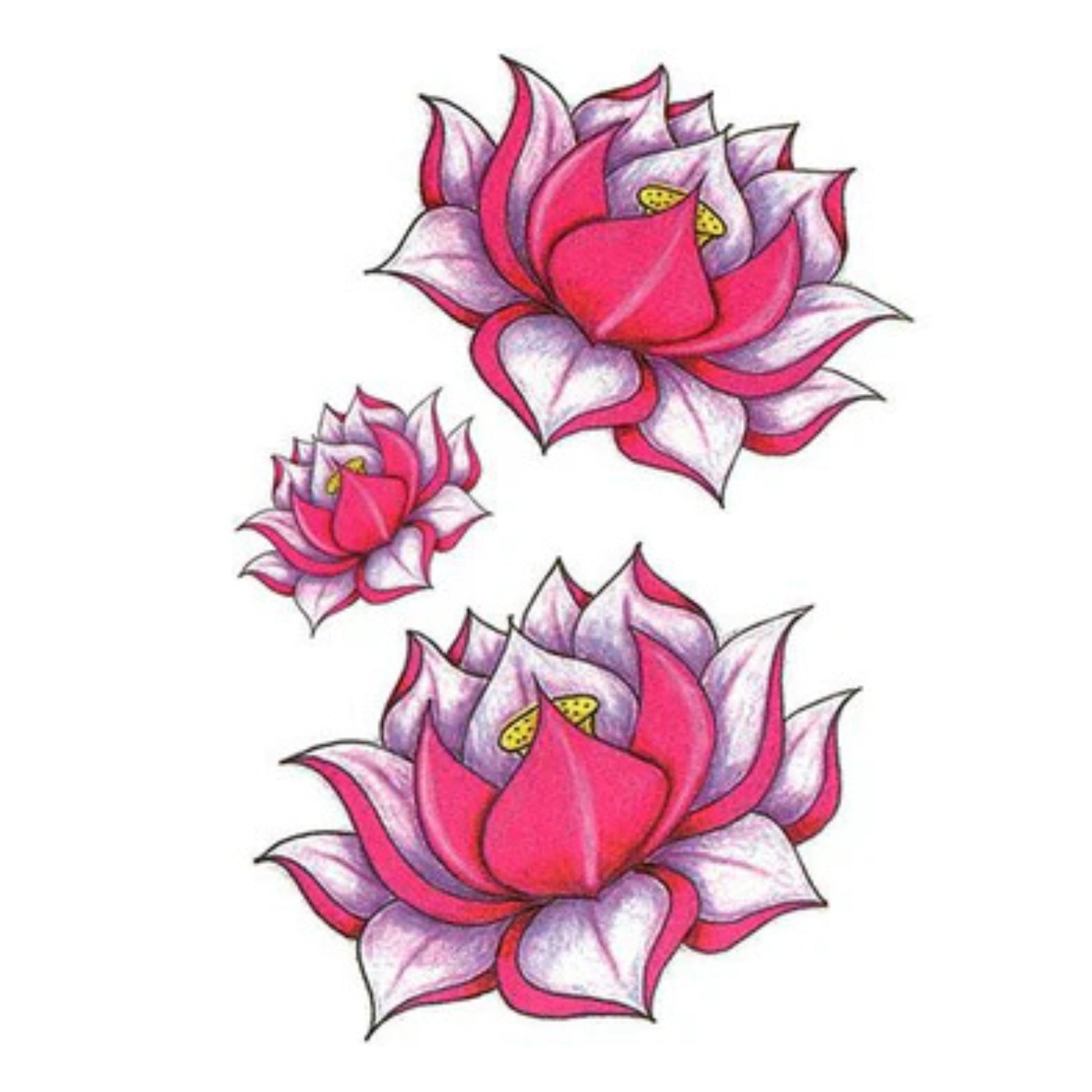 Unisex Colored Semi Permanent/Temporary Long-Lasting Tattoo