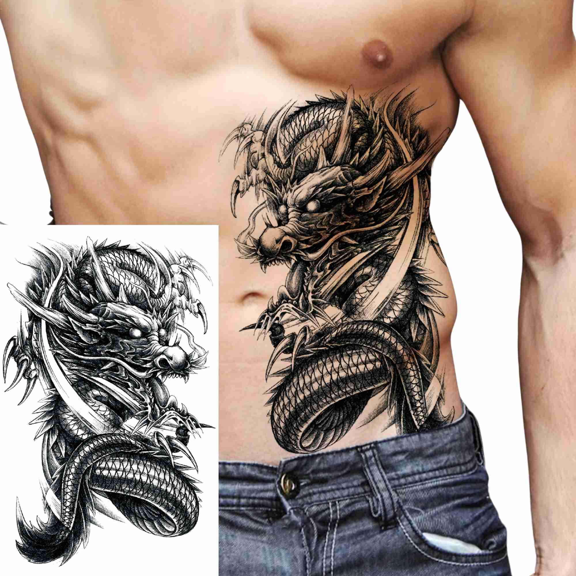 Unisex Colored Semi Permanent/Temporary Long Lasting Tattoo: 1 Pack Temporary Tattoos Tattos product image 11