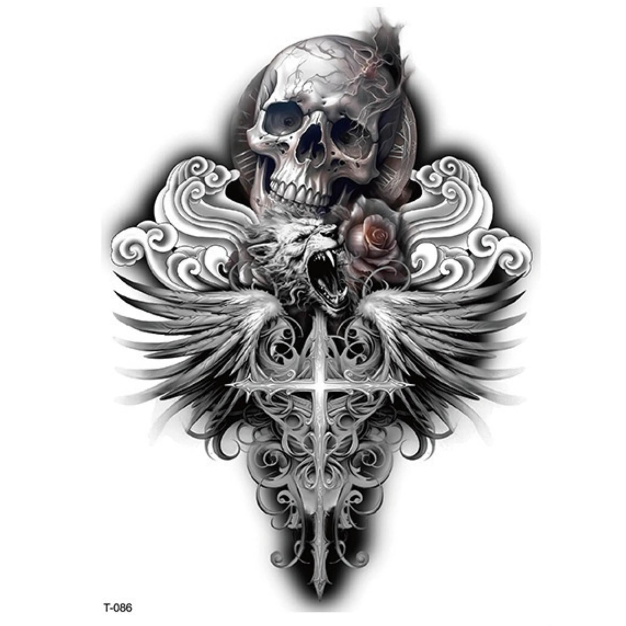 Unisex Colored Semi Permanent/Temporary Long Lasting Tattoo: 1 Pack Temporary Tattoos Tattos product image 8