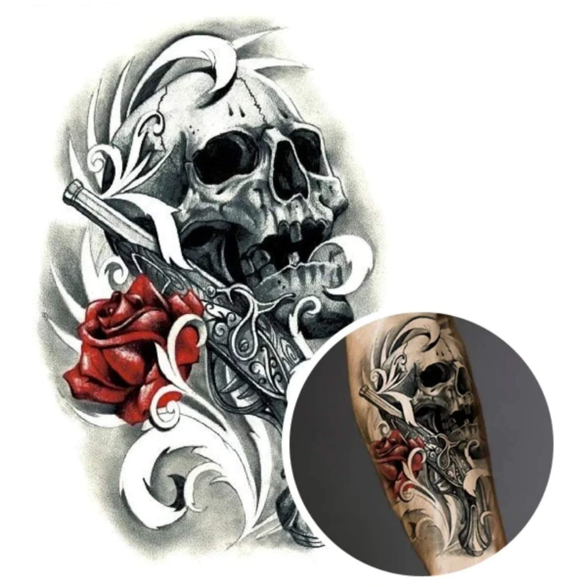 Unisex Colored Semi Permanent/Temporary Long Lasting Tattoo: 1 Pack Temporary Tattoos Tattos product image 10