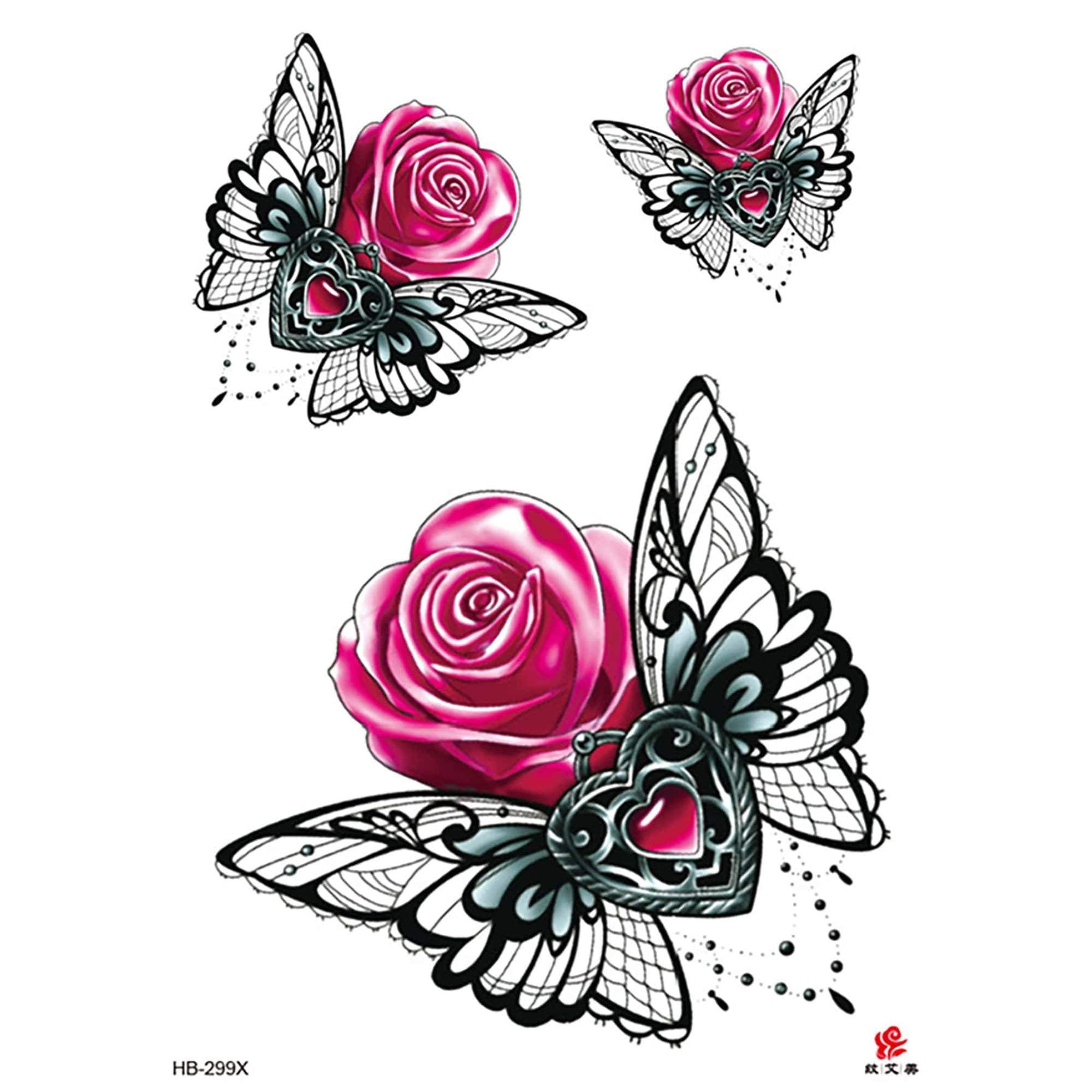 Unisex Colored Semi Permanent/Temporary Long Lasting Tattoo: 1 Pack Temporary Tattoos Tattos lifestyle use image