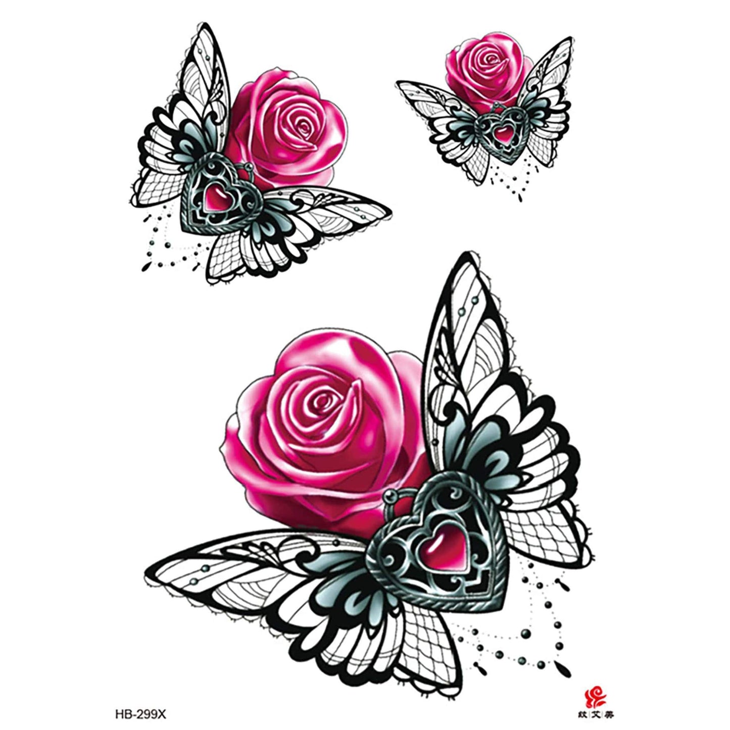 Unisex Colored Semi Permanent/Temporary Long-Lasting Tattoo