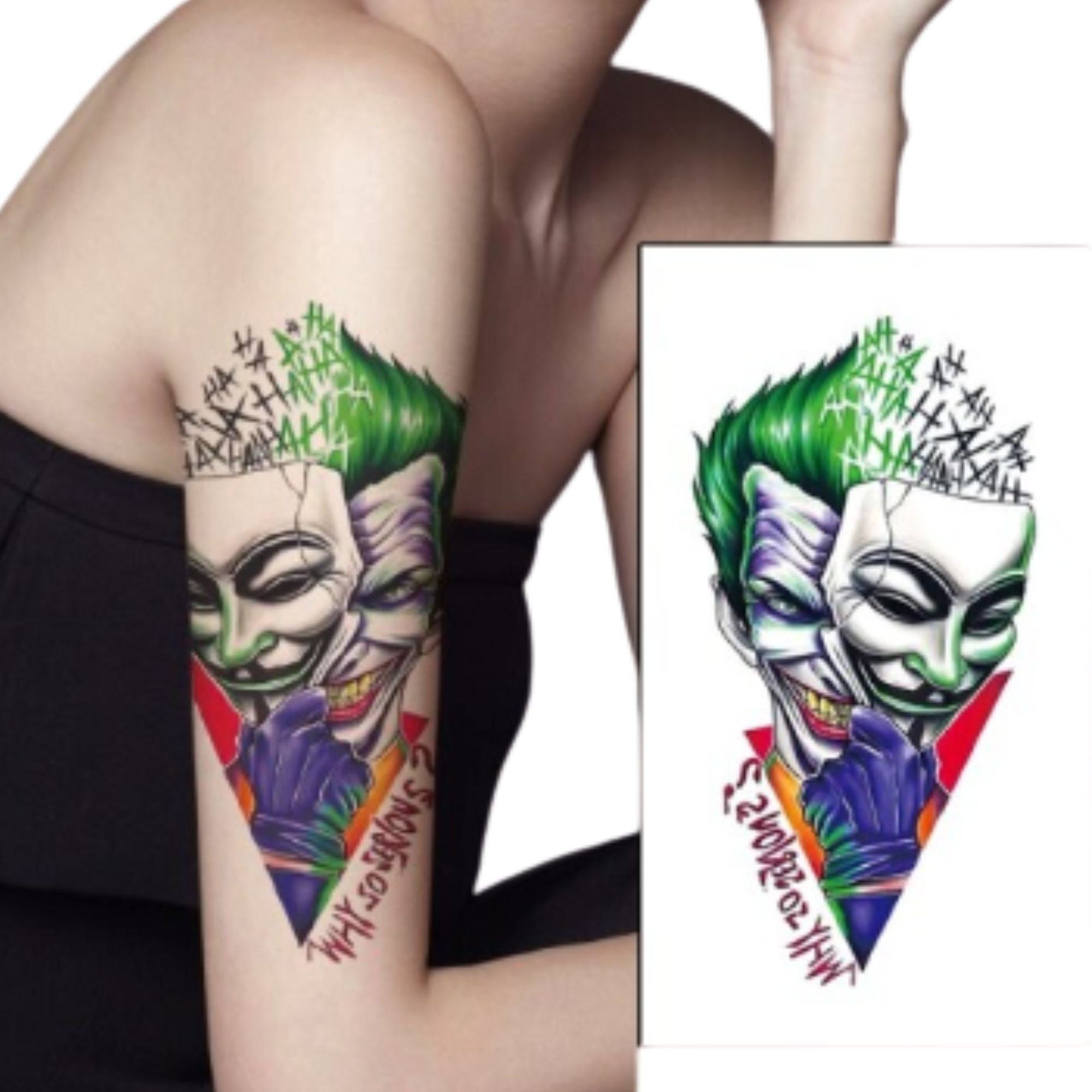 Unisex Colored Semi Permanent/Temporary Long Lasting Tattoo: 1 Pack Temporary Tattoos Tattos product image 13