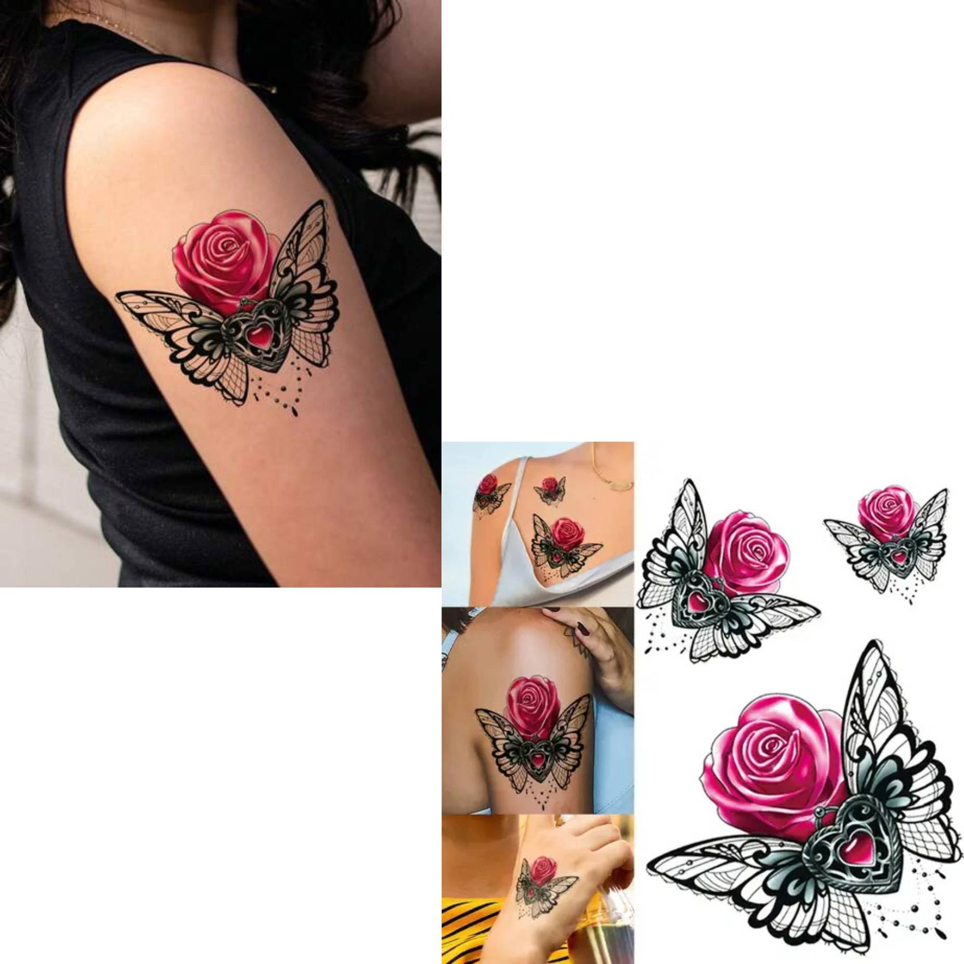 Unisex Colored Semi Permanent/Temporary Long-Lasting Tattoo