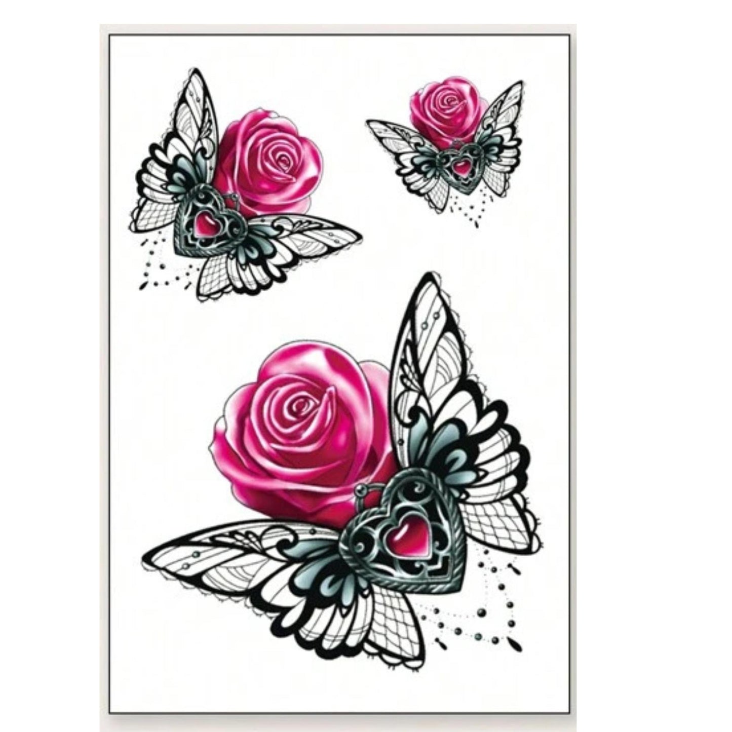 Unisex Colored Semi Permanent/Temporary Long-Lasting Tattoo