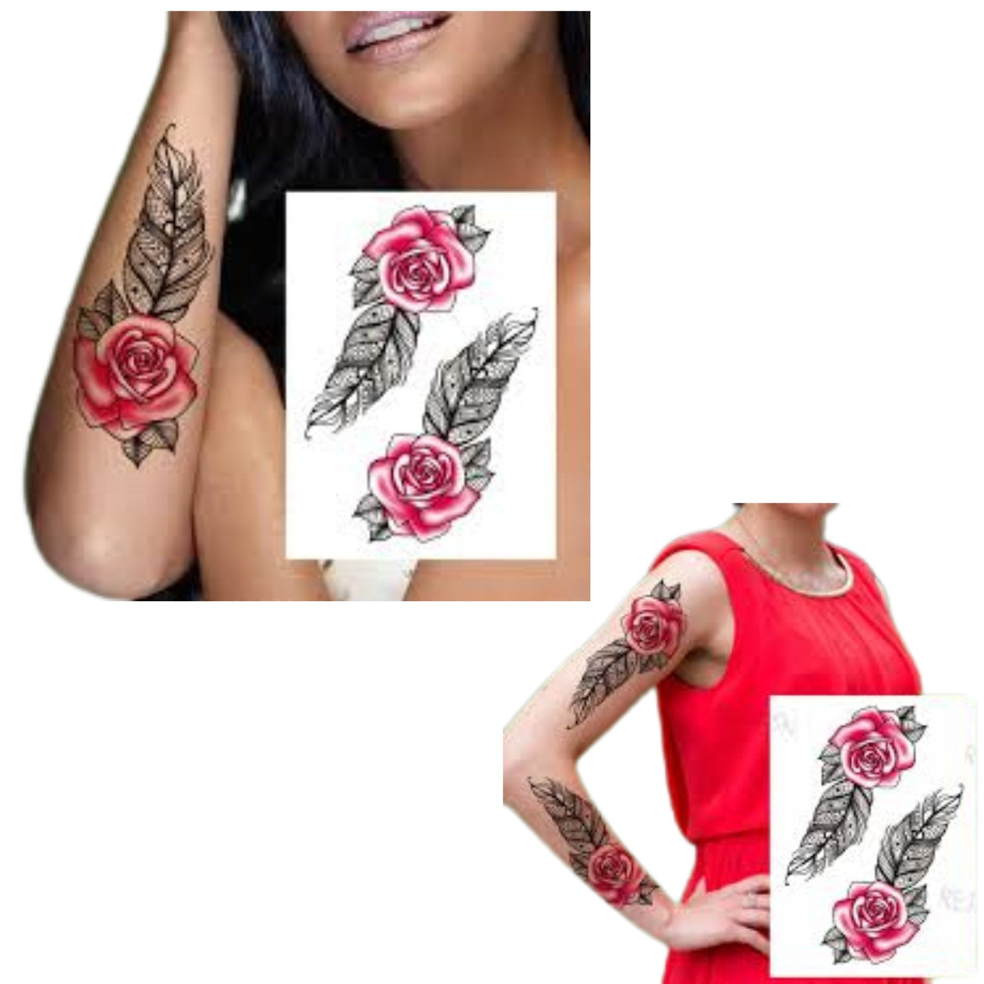 Unisex Colored Semi Permanent/Temporary Long Lasting Tattoo: 1 Pack Temporary Tattoos Tattos product image 7