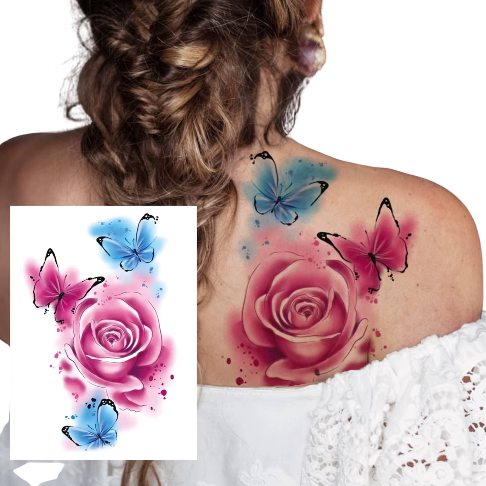 Unisex Colored Semi Permanent/Temporary Long Lasting Tattoo: 1 Pack Temporary Tattoos Tattos product image 8