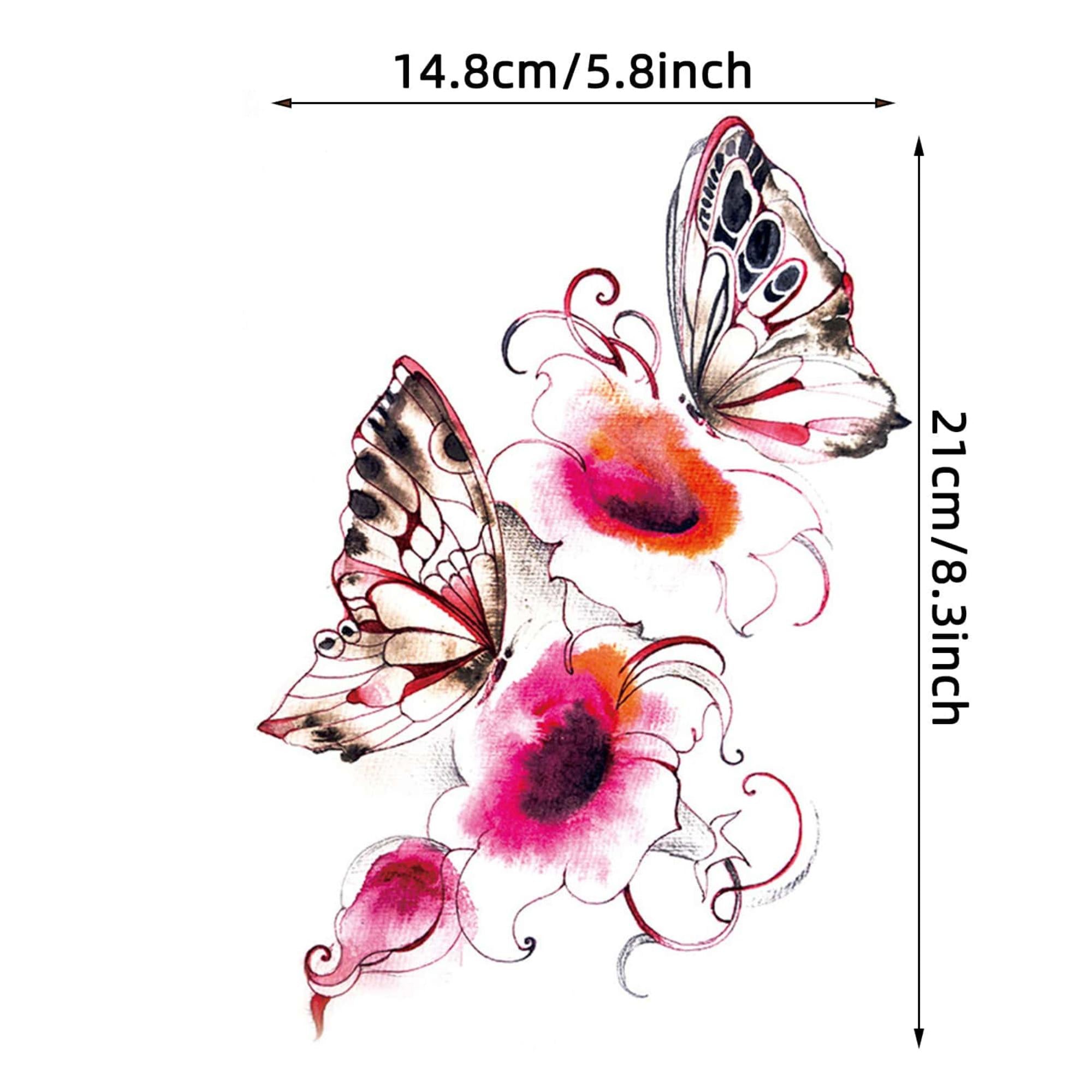 Unisex Colored Semi Permanent/Temporary Long Lasting Tattoo: 1 Pack Temporary Tattoos Tattos product detail image