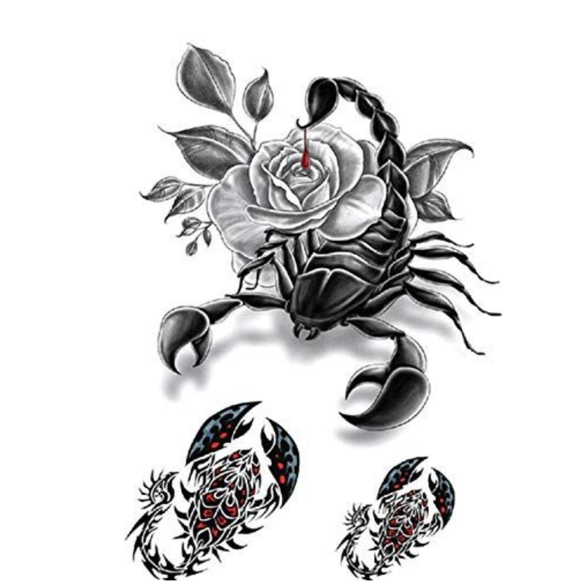 Unisex Colored Semi Permanent/Temporary Long Lasting Tattoo: 1 Pack Temporary Tattoos Tattos product image 9