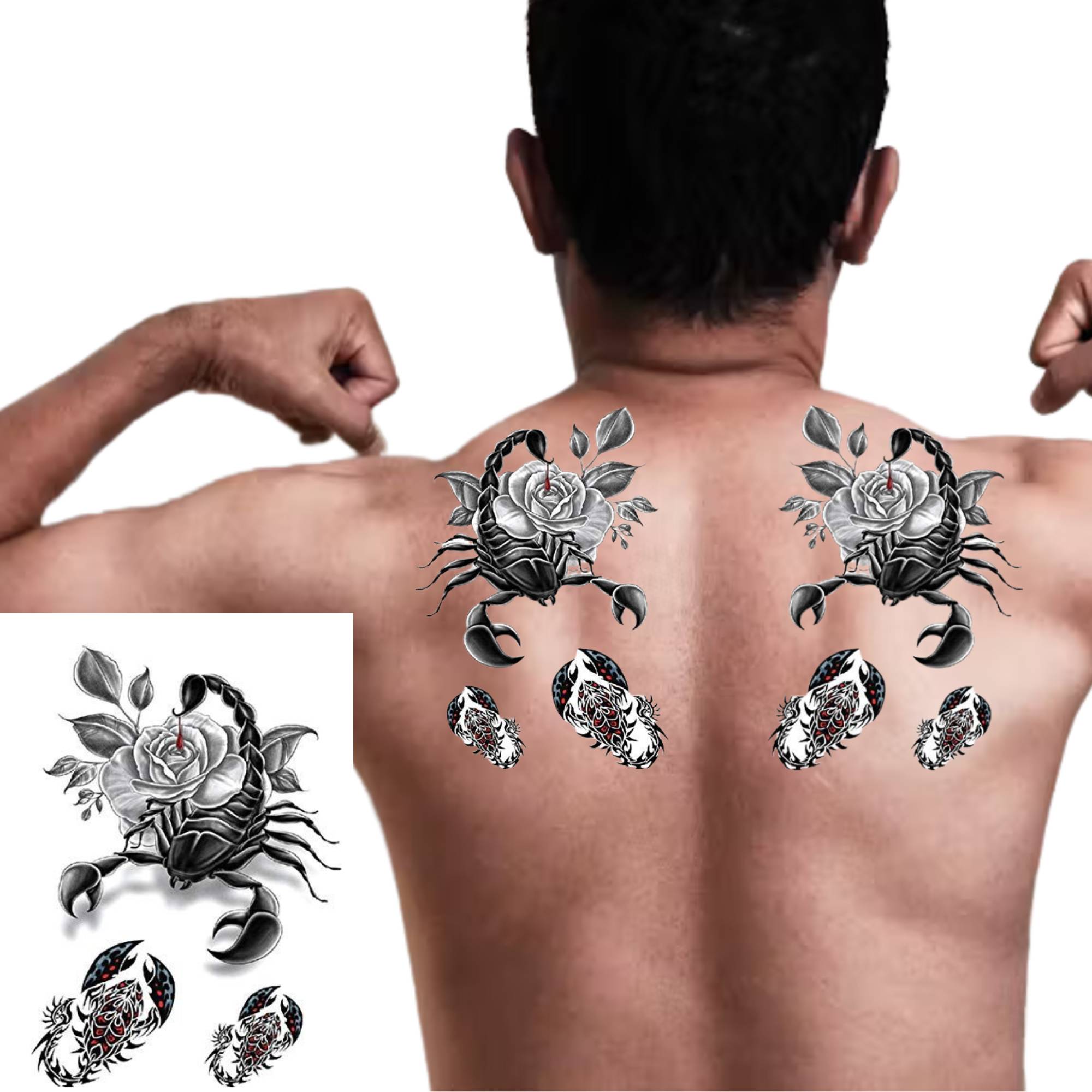 Unisex Colored Semi Permanent/Temporary Long Lasting Tattoo: 1 Pack Temporary Tattoos Tattos product image 10