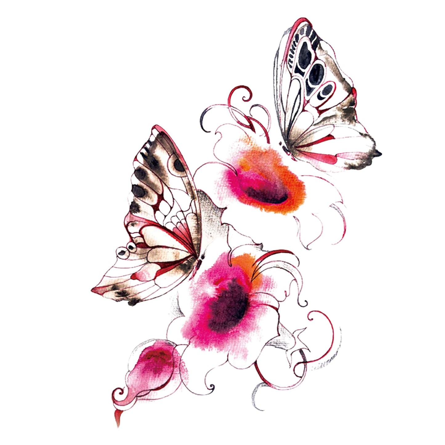 Unisex Colored Semi Permanent/Temporary Long-Lasting Tattoo