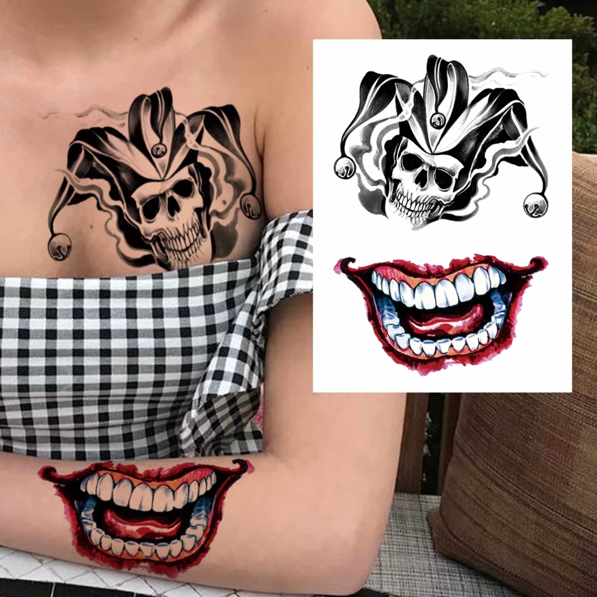 Unisex Colored Semi Permanent/Temporary Long Lasting Tattoo: 1 Pack Temporary Tattoos Tattos product image 8