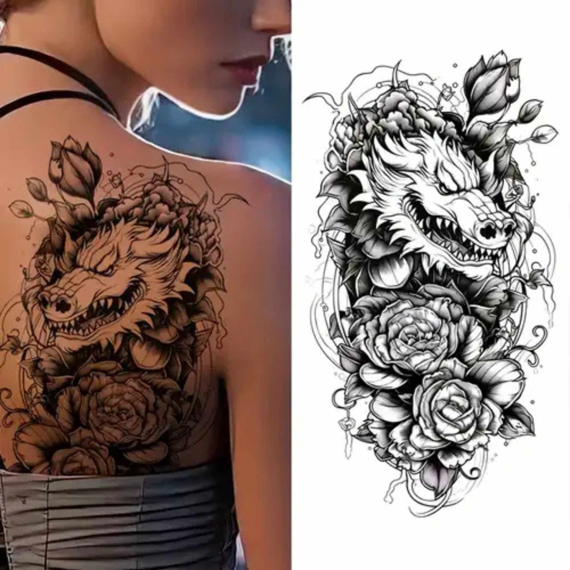 Unisex Colored Semi Permanent/Temporary Long-Lasting Tattoo