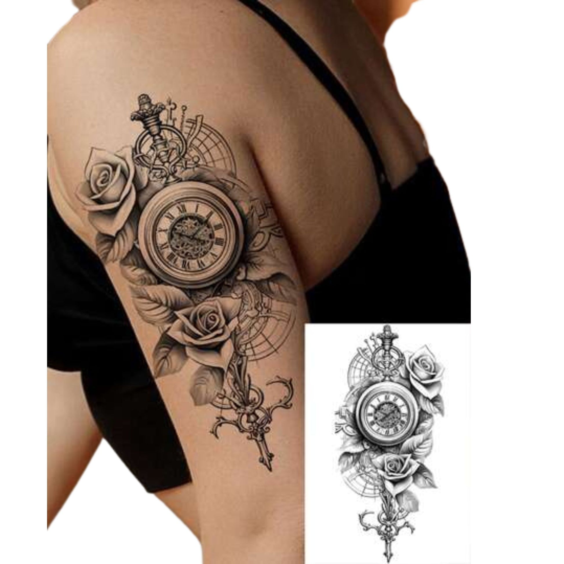 Unisex Colored Semi Permanent/Temporary Long-Lasting Tattoo