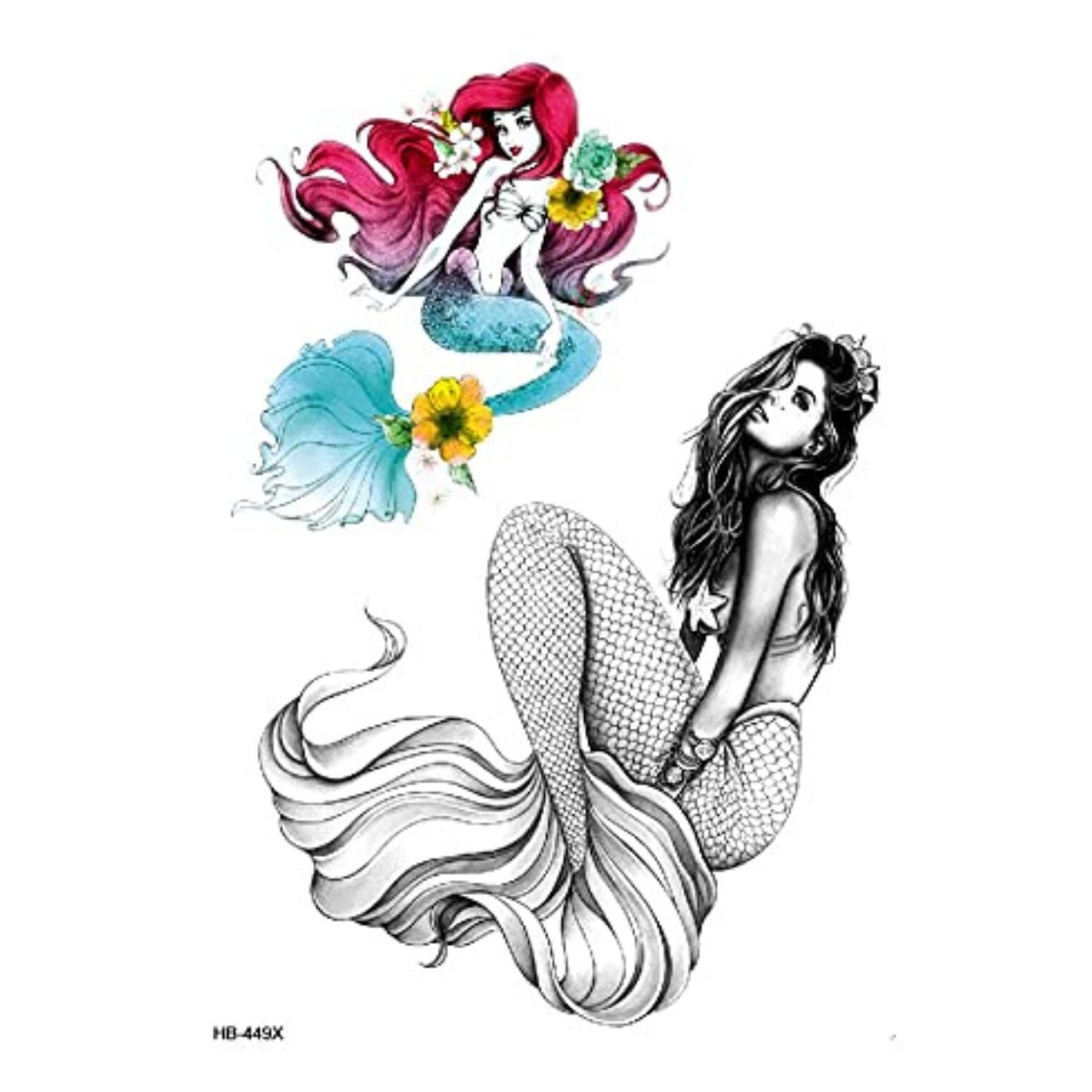 Unisex Colored Semi Permanent/Temporary Long-Lasting Tattoo