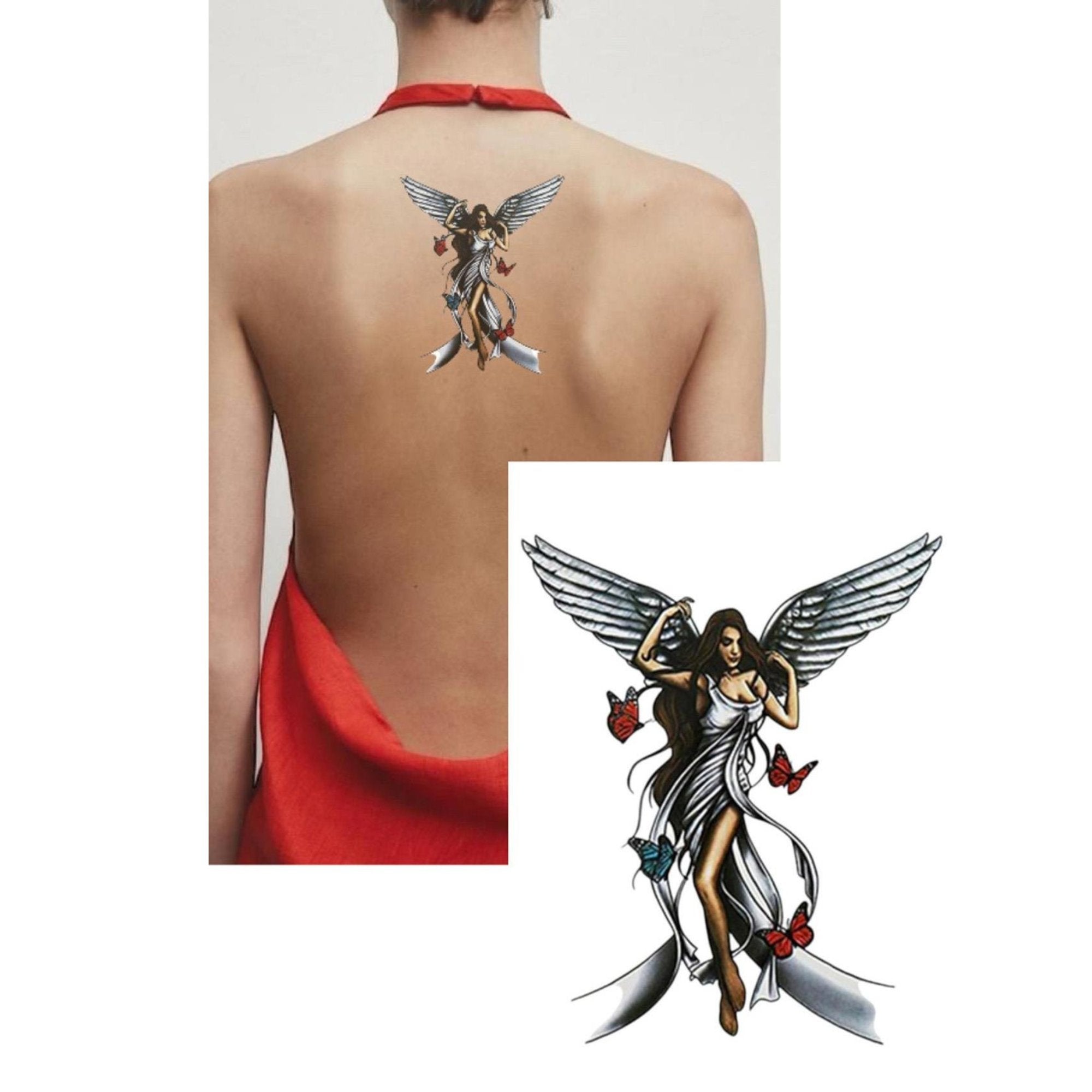 Unisex Colored Semi Permanent/Temporary Long Lasting Tattoo: 1 Pack Temporary Tattoos Tattos product detail image