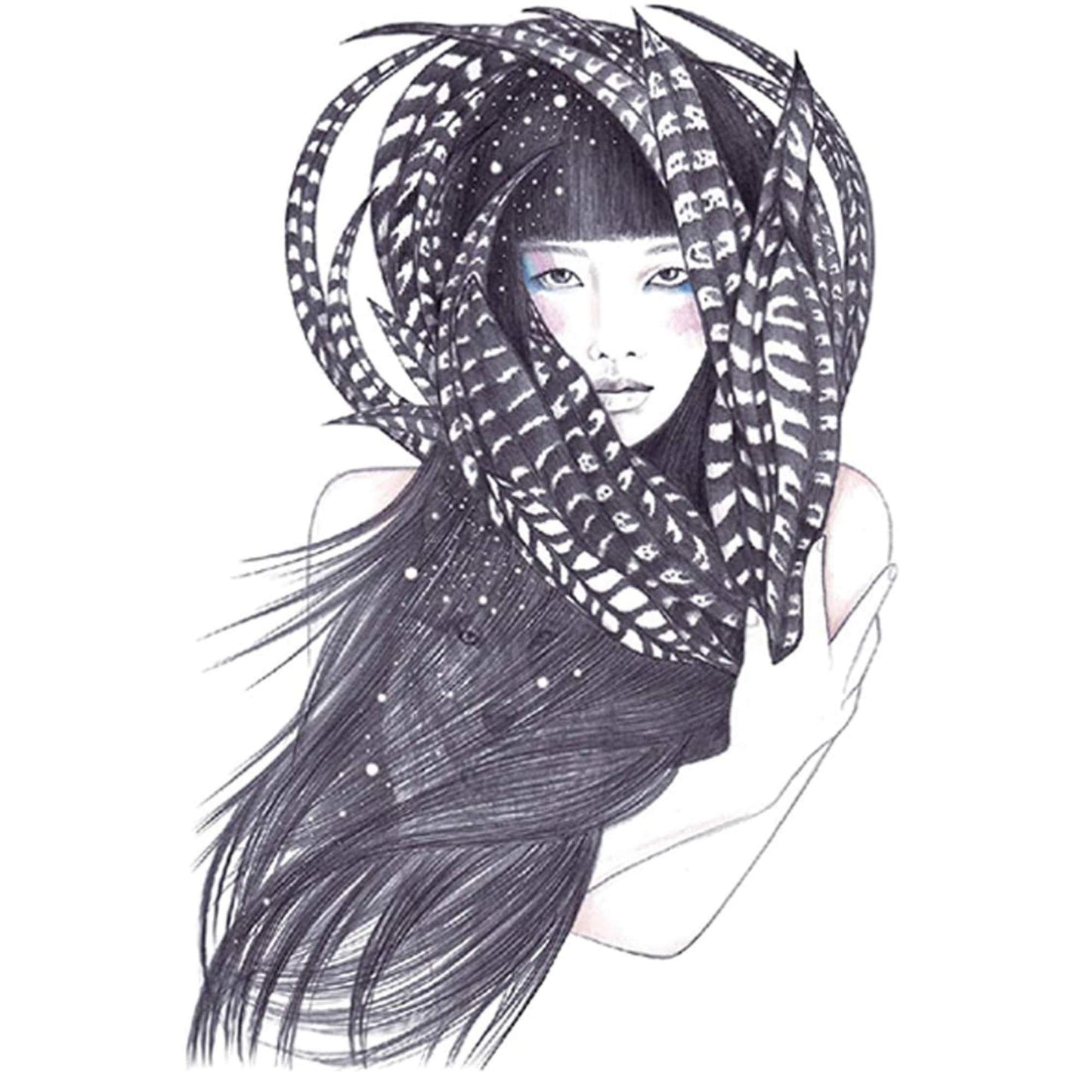 Unisex Colored Semi Permanent/Temporary Long-Lasting Tattoo