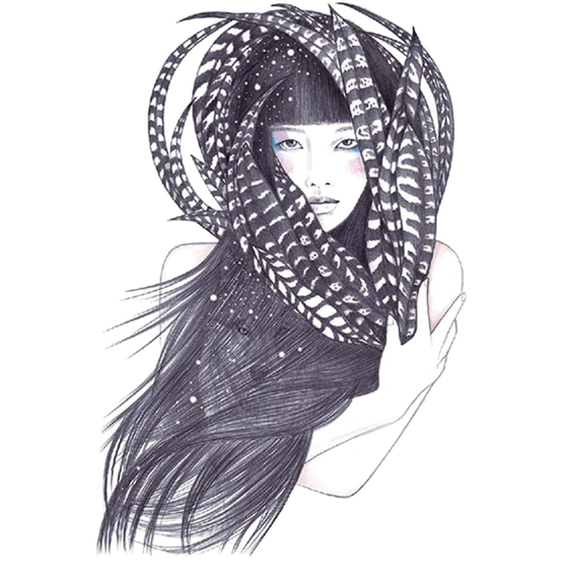 Unisex Colored Semi Permanent/Temporary Long-Lasting Tattoo