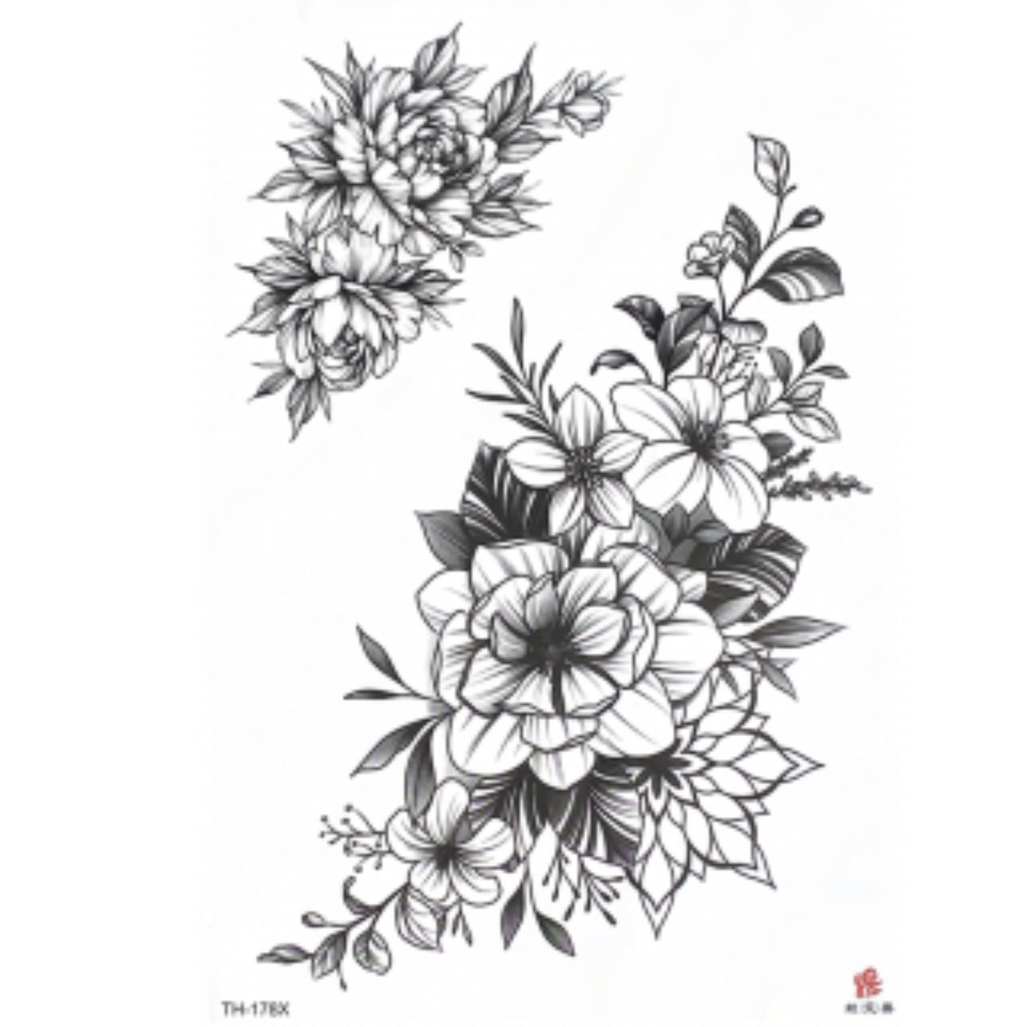 Unisex Semi Permanent/Temporary Long Lasting Tattoo: 1 Pack Temporary Tattoos Tattos lifestyle use image