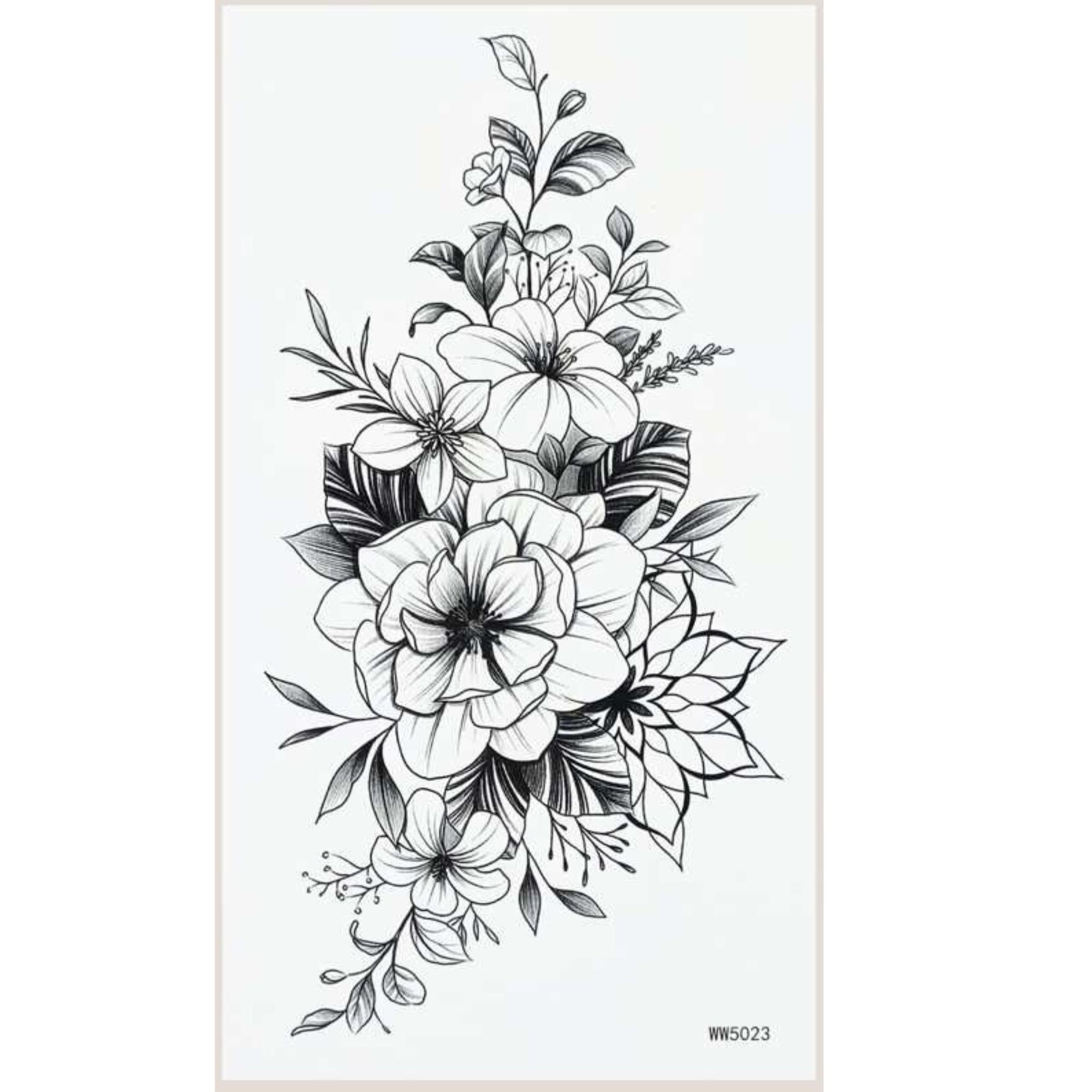 Unisex Semi Permanent/Temporary Long Lasting Tattoo: 1 Pack Temporary Tattoos Tattos product image 6