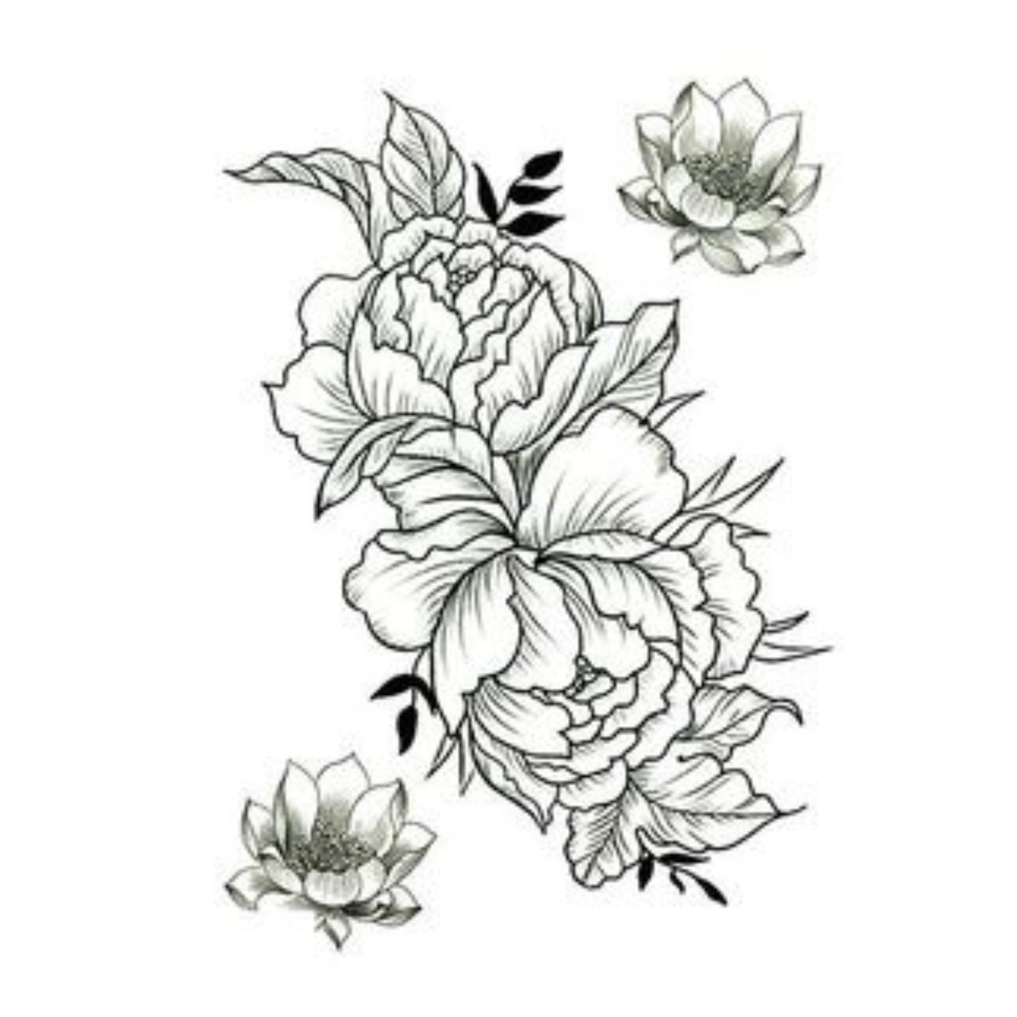 Unisex Semi Permanent/Temporary Long Lasting Tattoo: 1 Pack Temporary Tattoos Tattos size and feature image