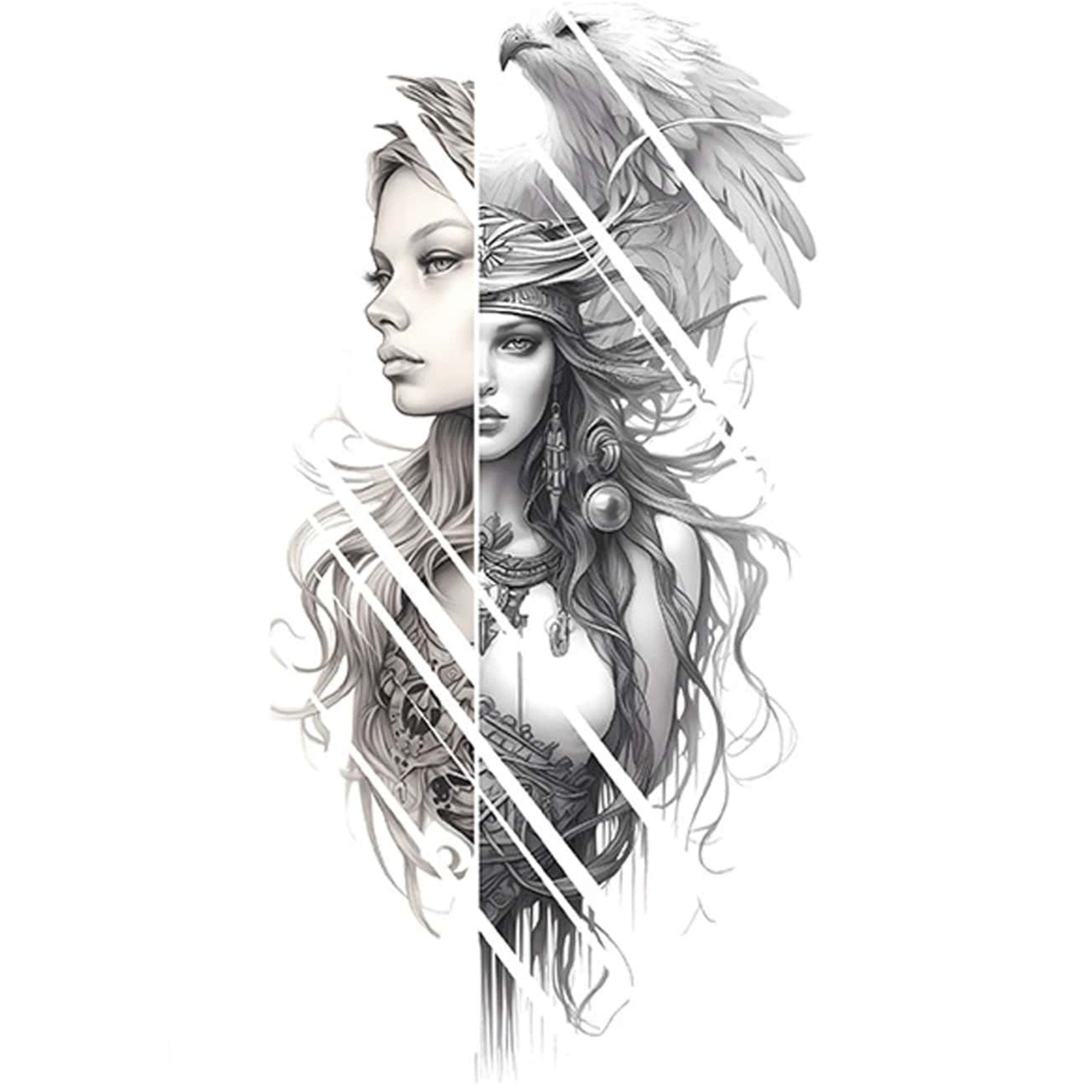 Unisex Semi Permanent/Temporary Long Lasting Tattoo: 1 Pack Temporary Tattoos Tattos product image 11