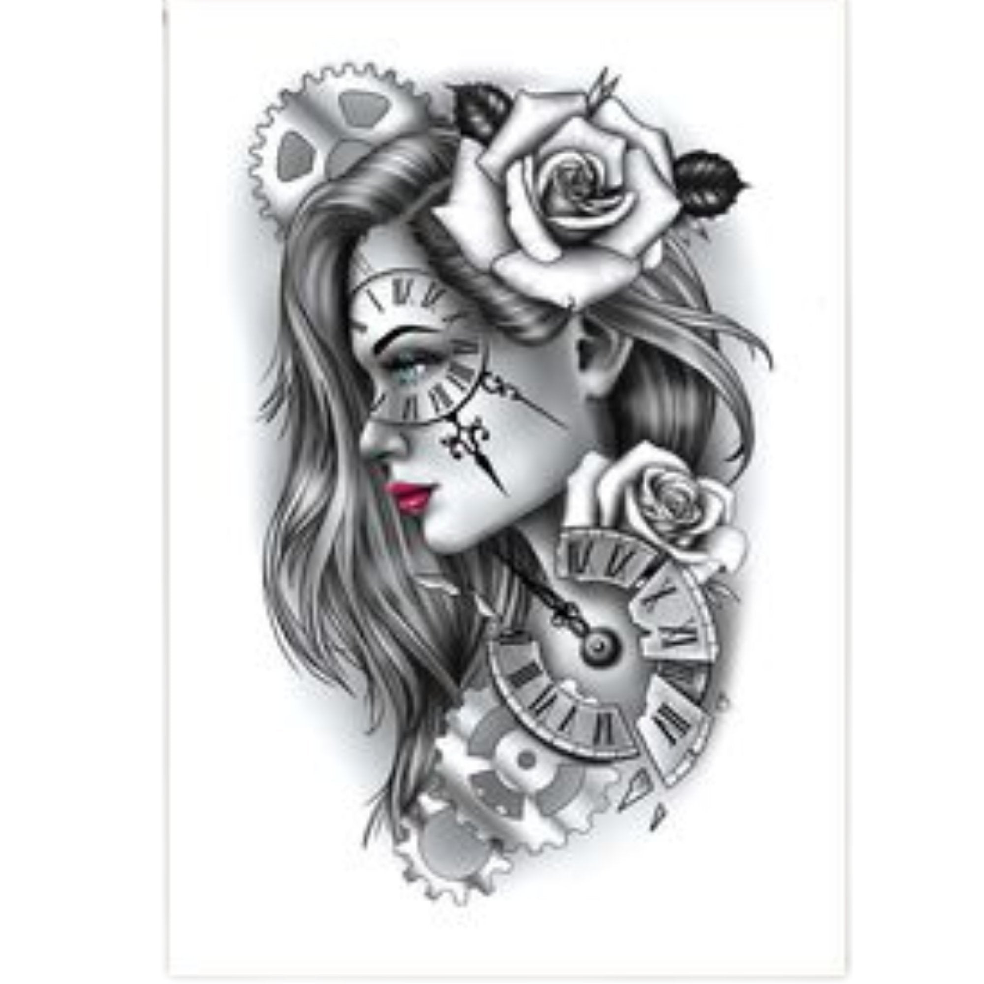 Unisex Semi Permanent/Temporary Long Lasting Tattoo: 1 Pack Temporary Tattoos Tattos lifestyle use image