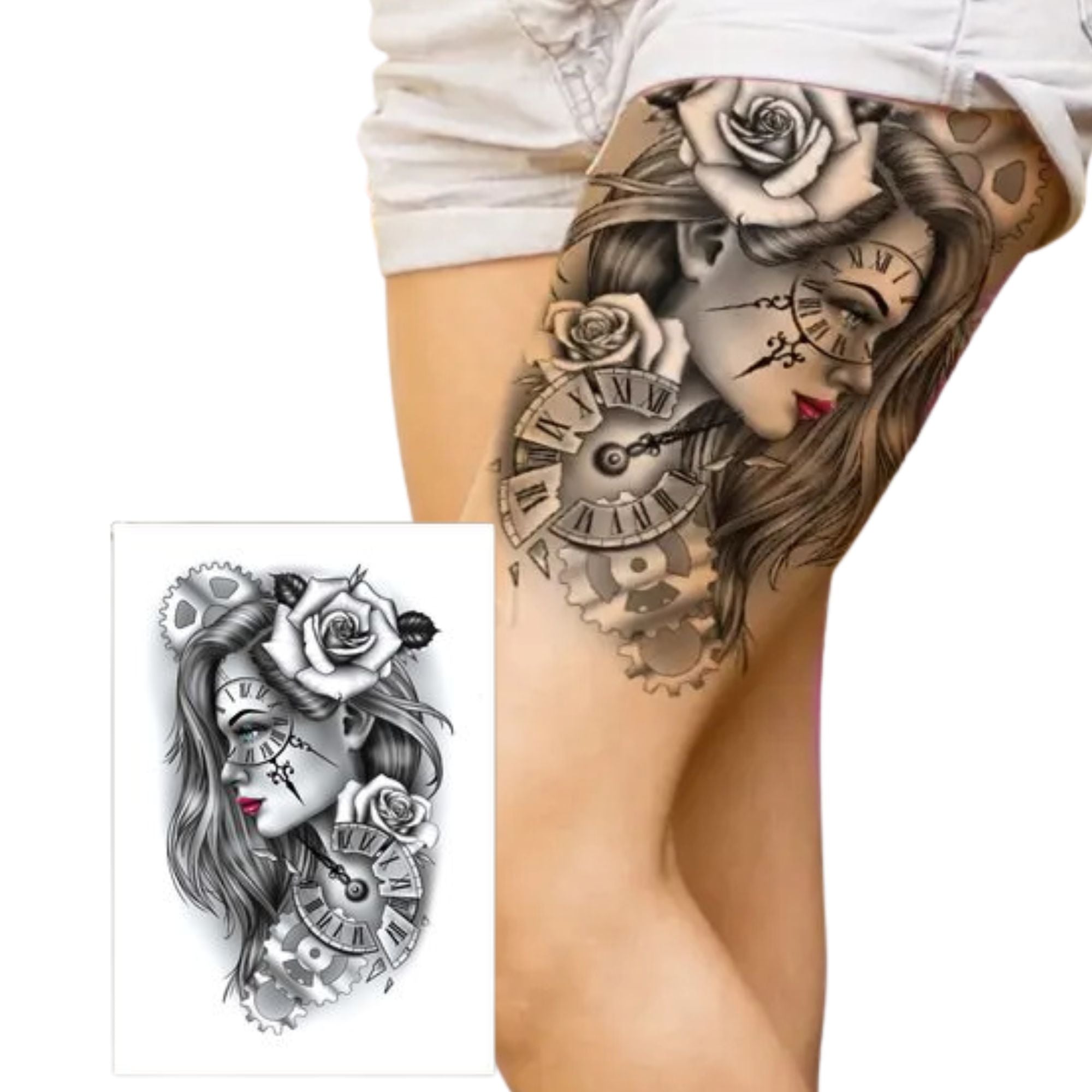 Unisex Semi Permanent/Temporary Long Lasting Tattoo: 1 Pack Temporary Tattoos Tattos product image 5