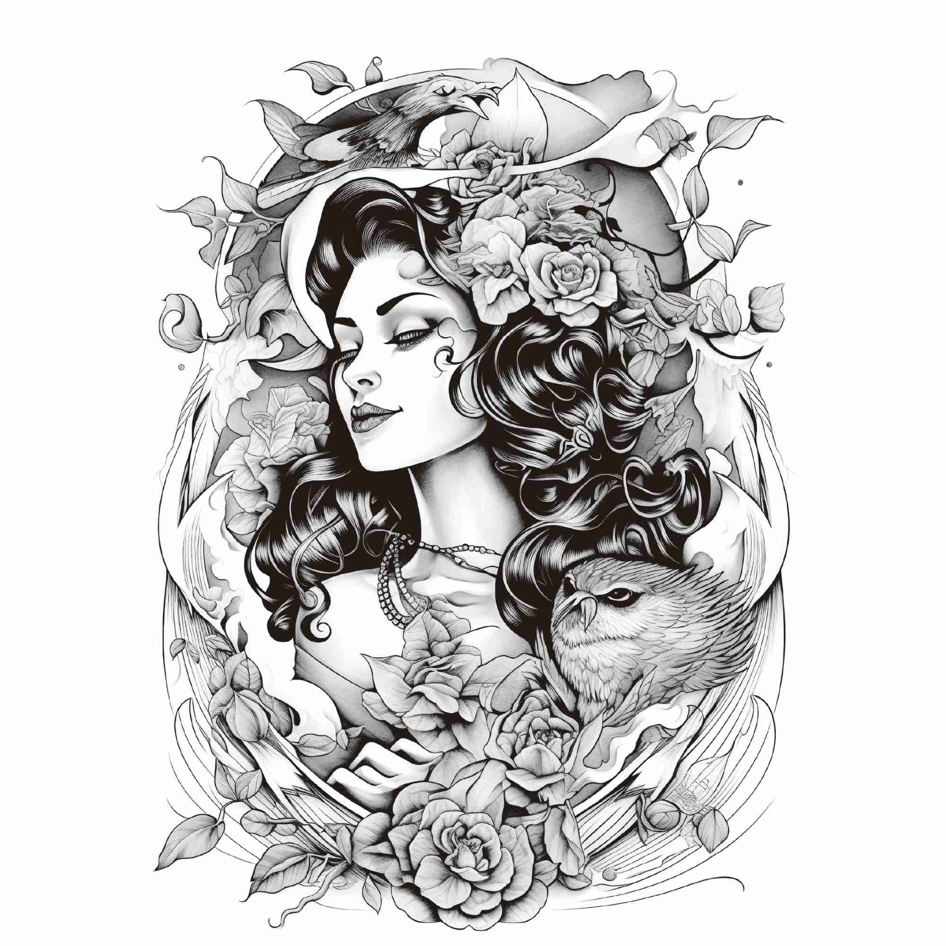 Unisex Semi Permanent/Temporary Long-Lasting Tattoo