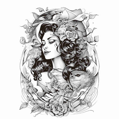 Unisex Semi Permanent/Temporary Long-Lasting Tattoo