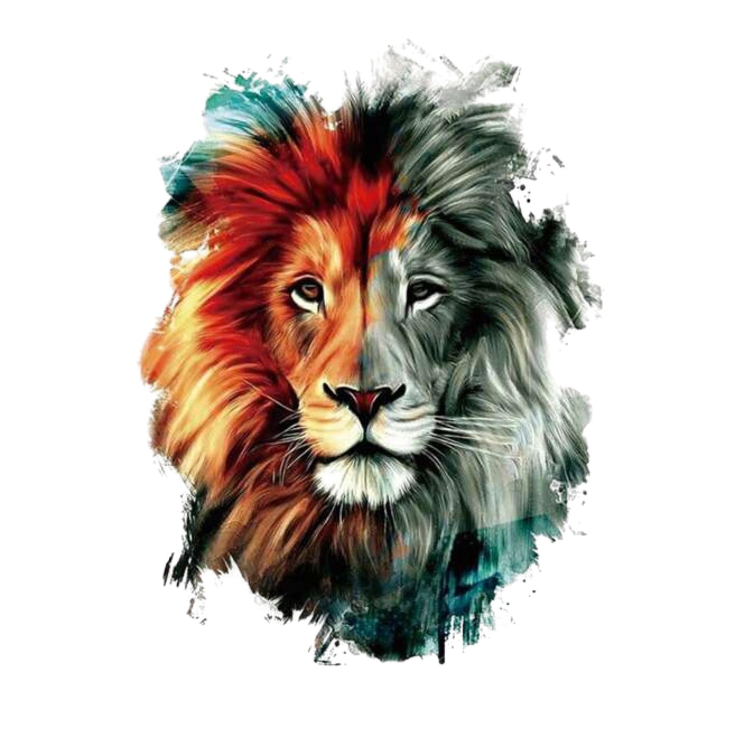 Unisex  Wild Animals Semi Permanent/Temporary Long-Lasting Tattoo