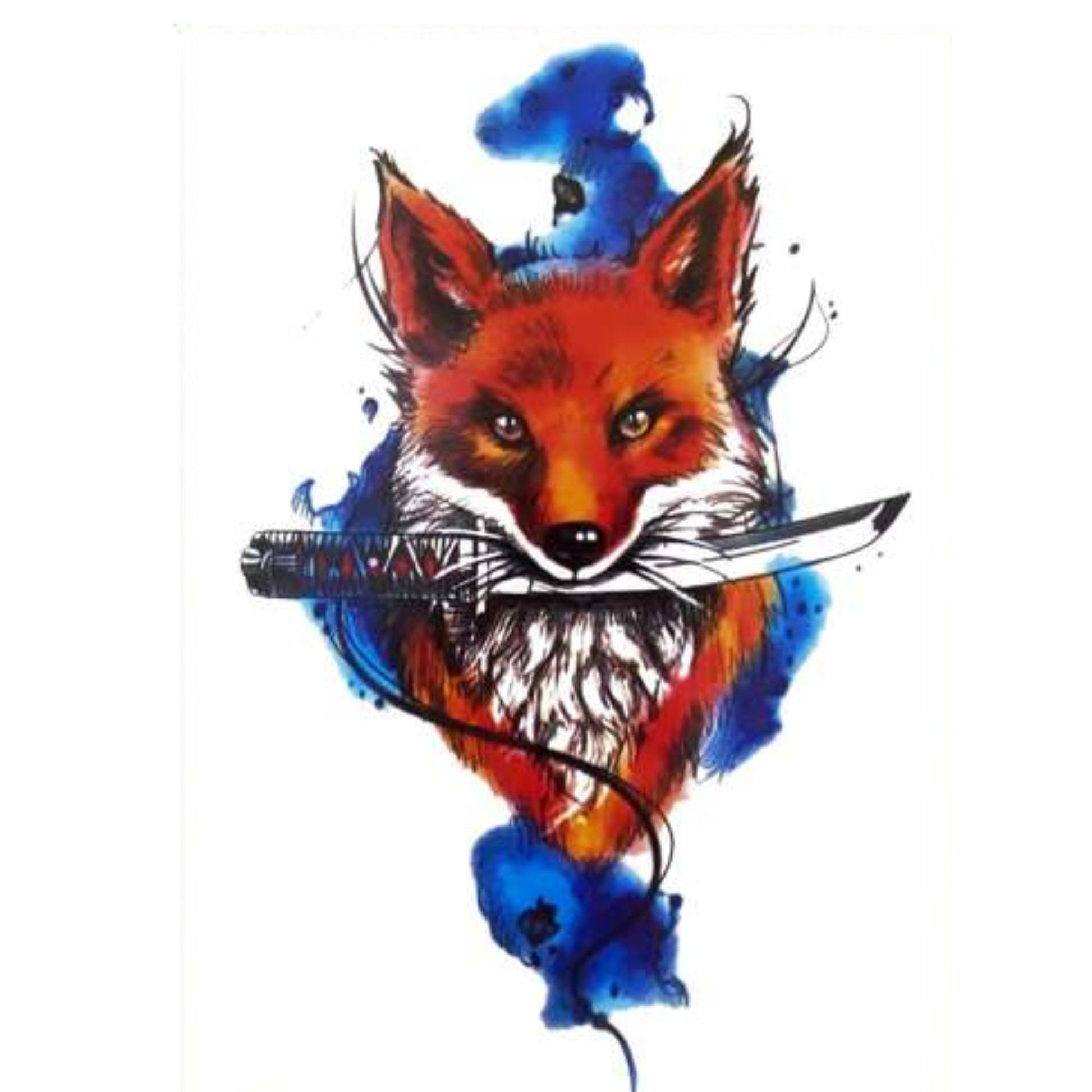 Unisex  Wild Animals Semi Permanent/Temporary Long-Lasting Tattoo