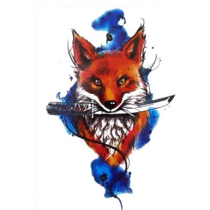 Unisex  Wild Animals Semi Permanent/Temporary Long-Lasting Tattoo