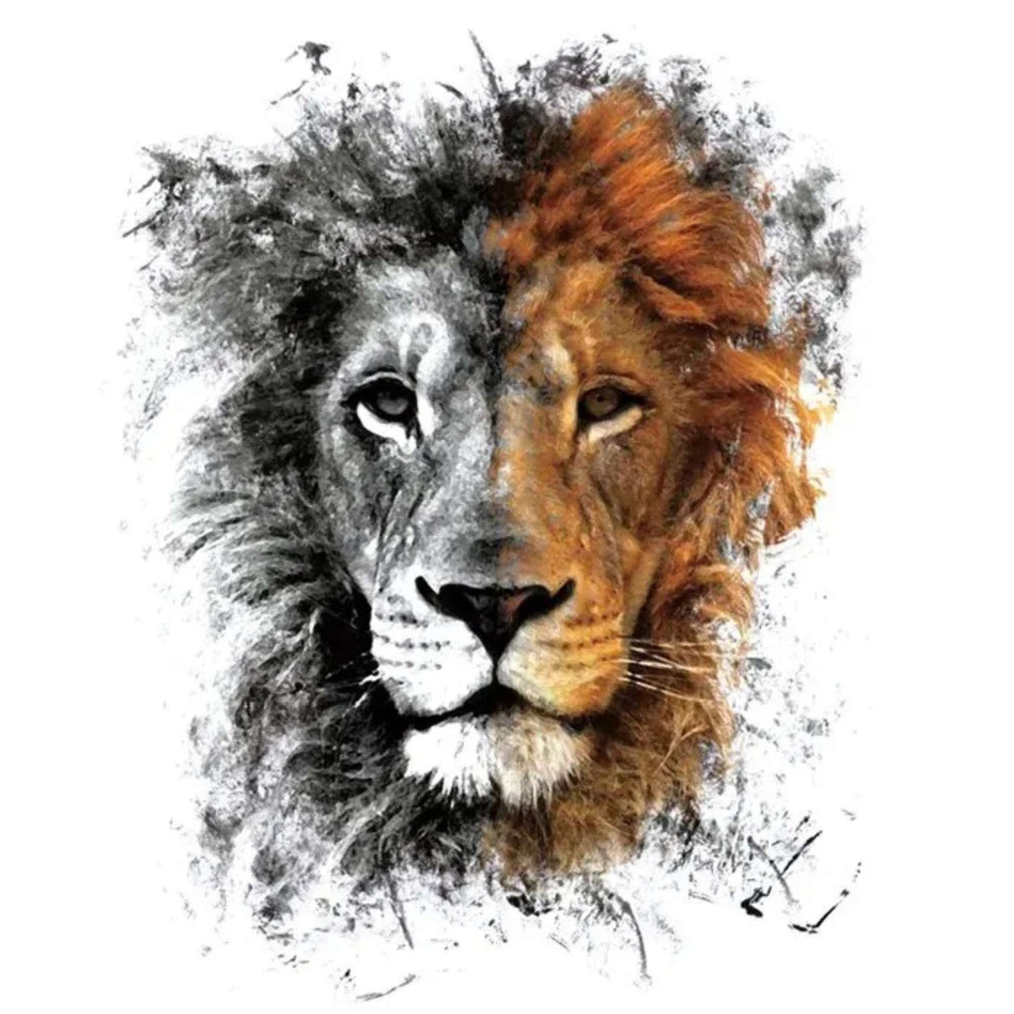 Unisex  Wild Animals Semi Permanent/Temporary Long-Lasting Tattoo