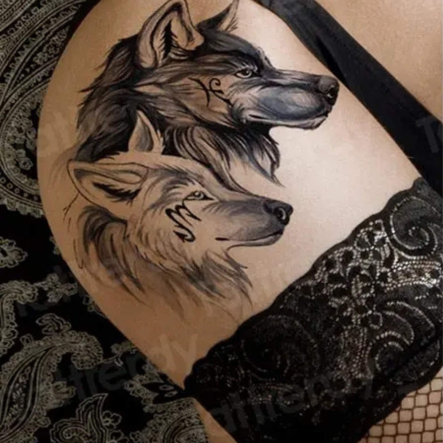 Unisex  Wild Animals Semi Permanent/Temporary Long-Lasting Tattoo